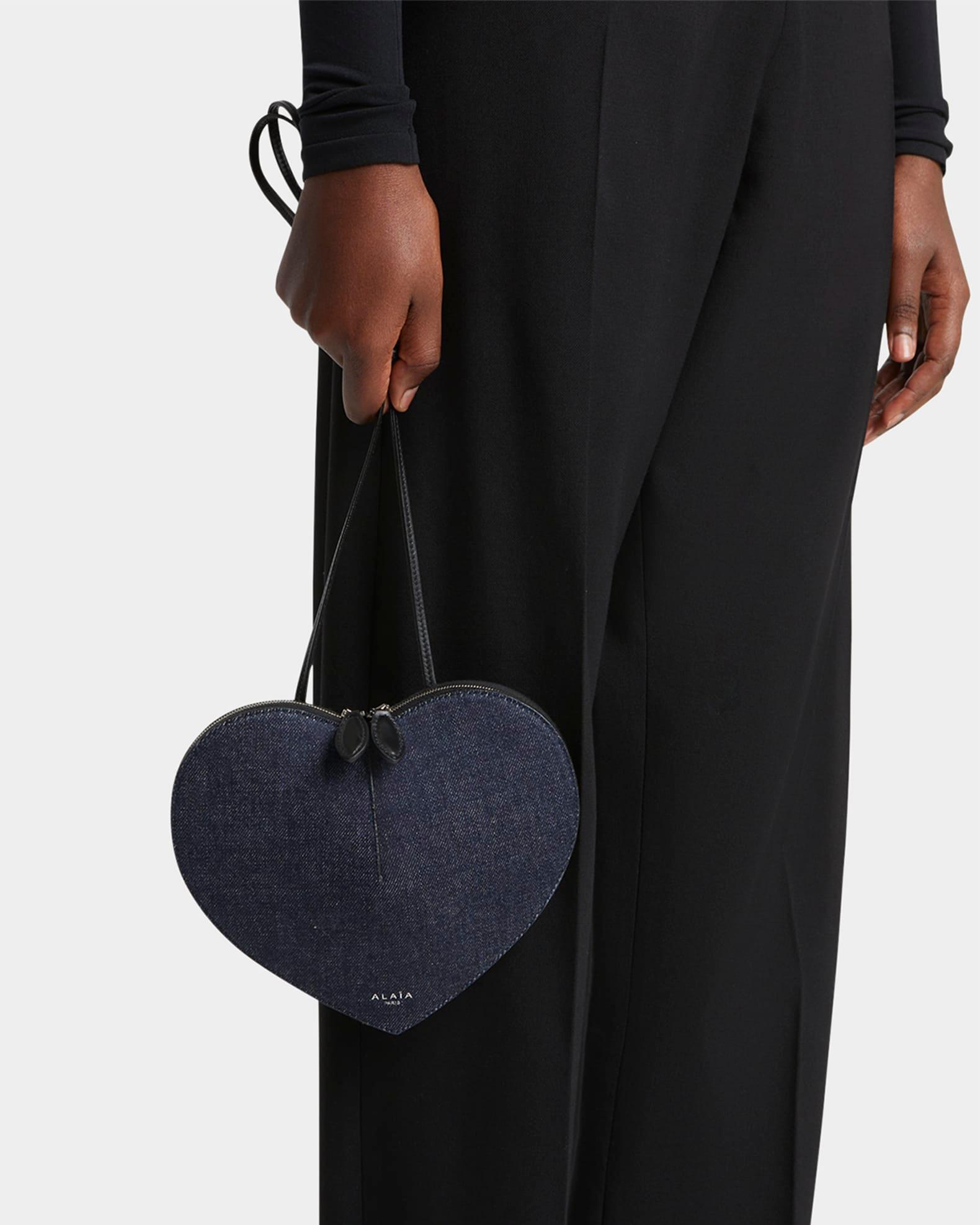 Le Coeur Crossbody Bag in Denim  Product Image