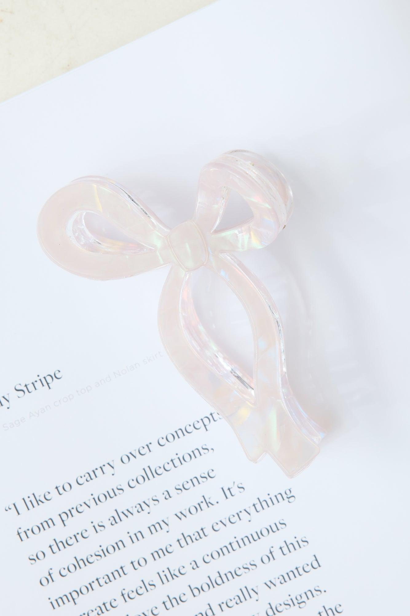 Ribbon Bows Claw Clip Purple Product Image