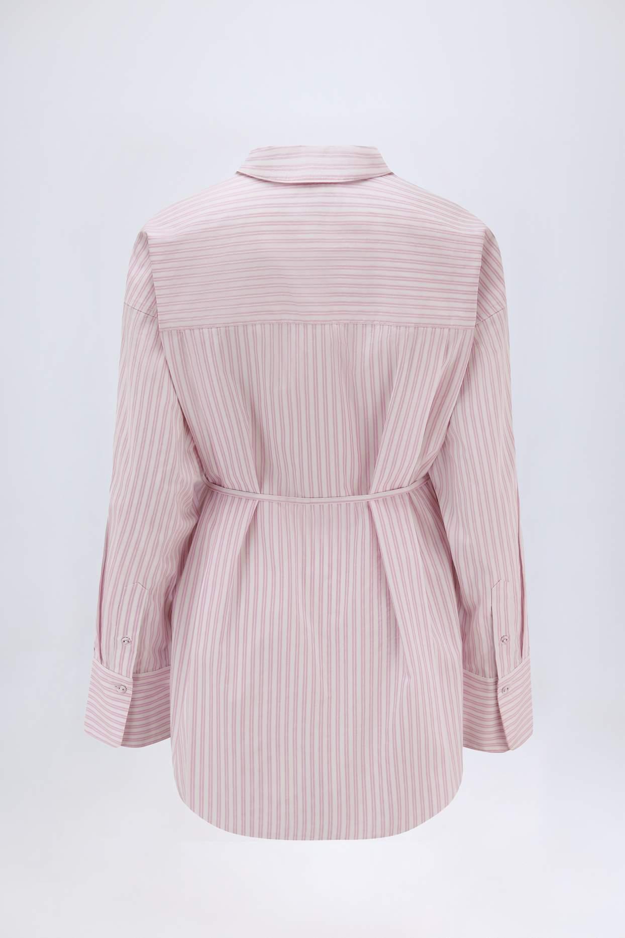 Oversized Shirt in Pink Stripe Product Image