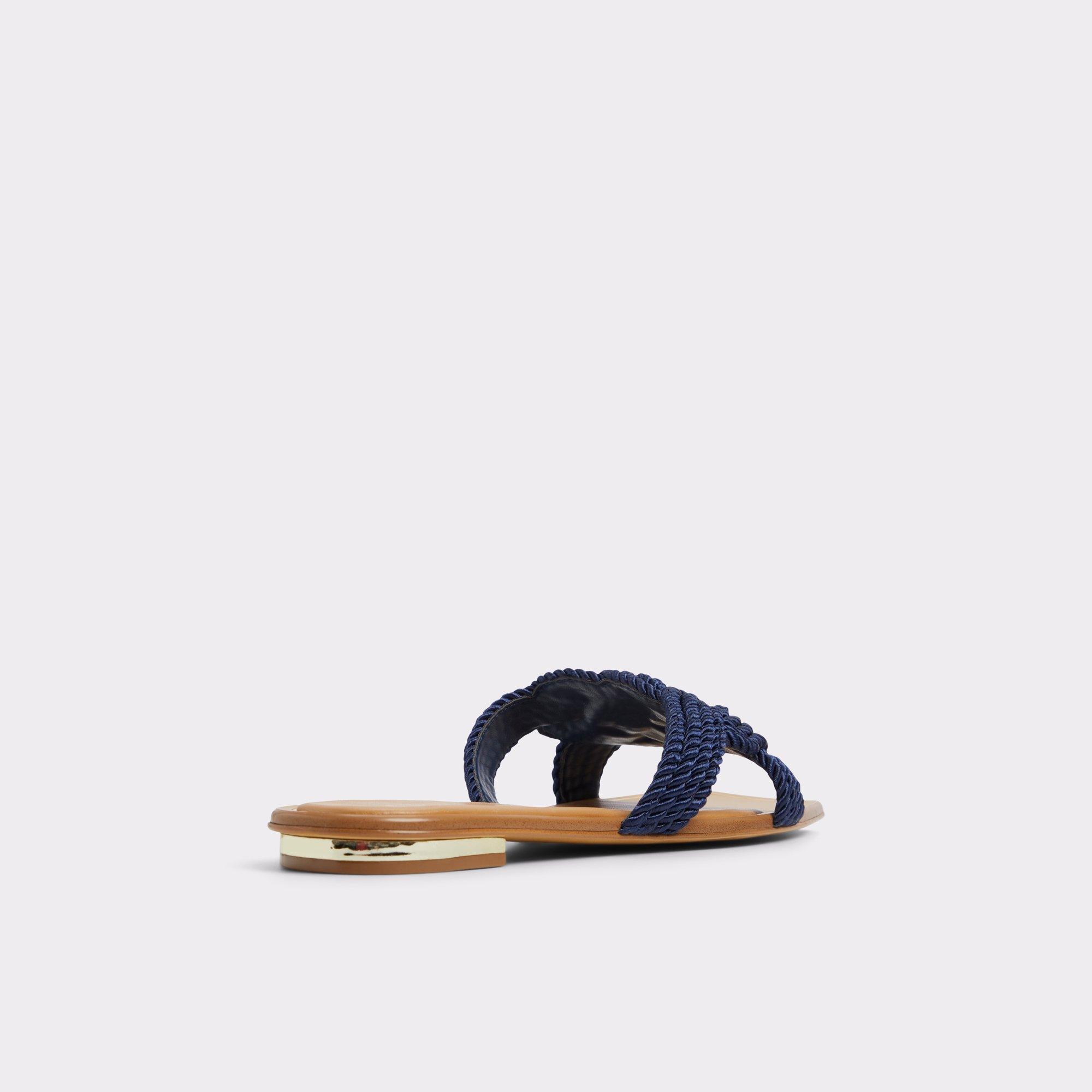 Karlie Navy Women's Flat Sandals | ALDO US Product Image