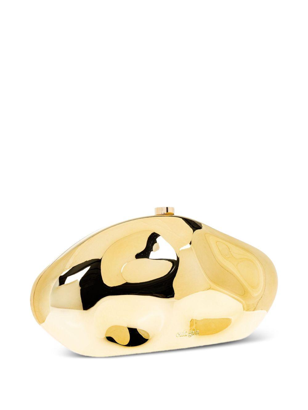 metallic-effect sculpted mini bag Product Image