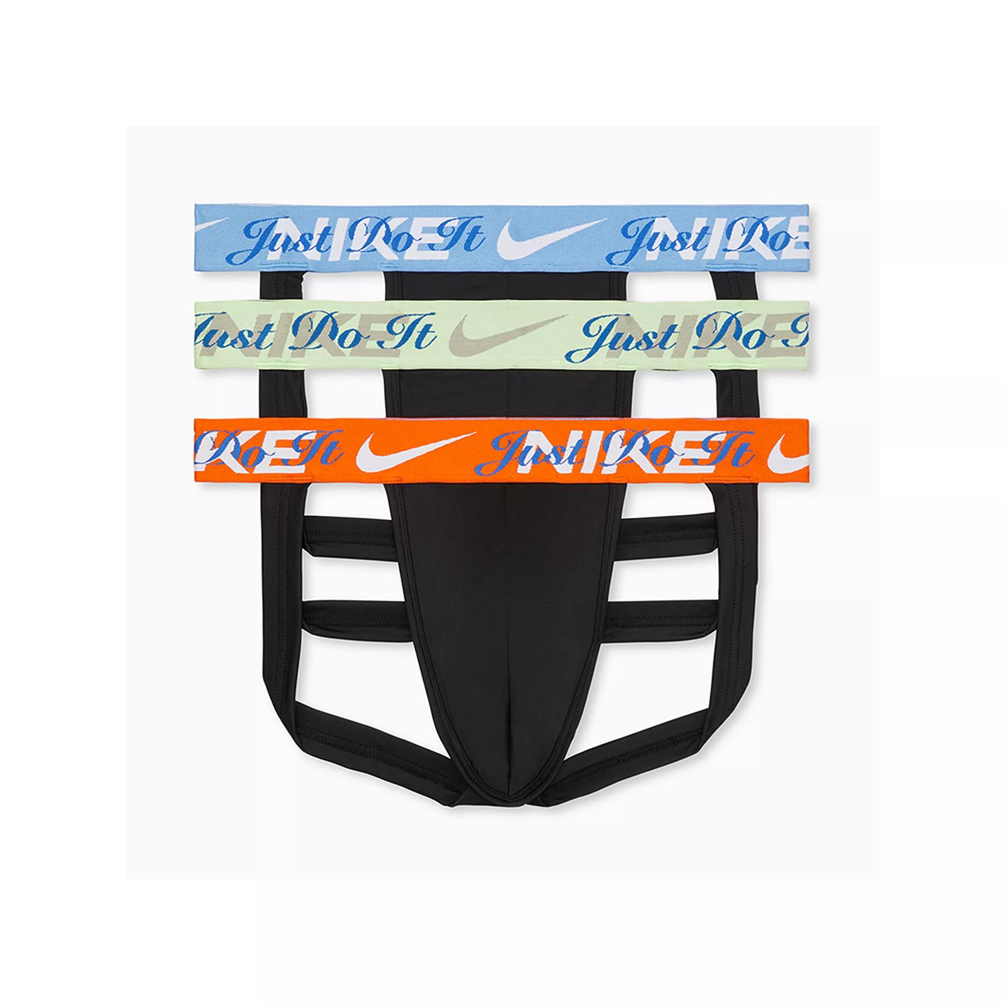 Men's Nike Dri-FIT Essential 3-pack Microfiber Jockstraps, Size: Small, Pacifico Product Image