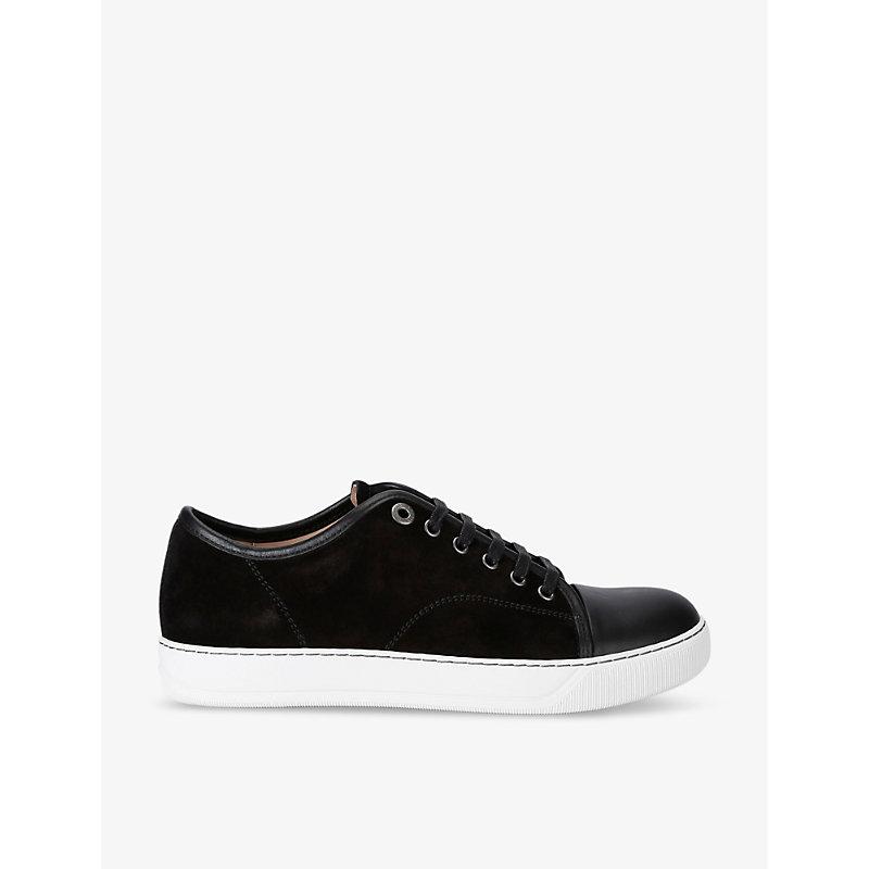 Black DBB1 Suede & Patent Leather Sneakers Product Image