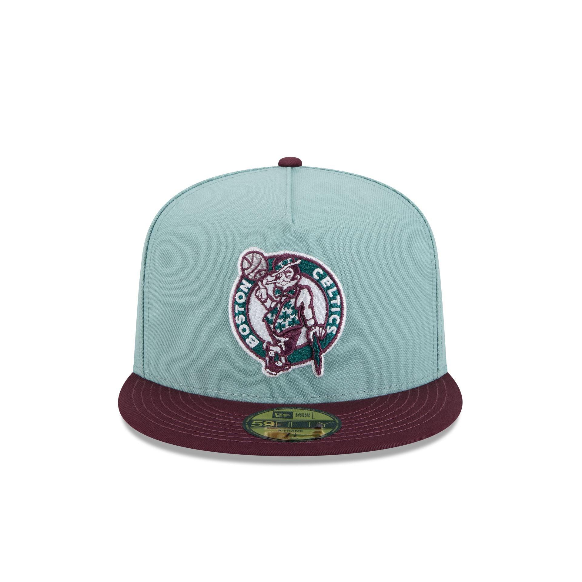 Boston Celtics Beach Kiss Blue 59FIFTY A-Frame Fitted Hat Male Product Image