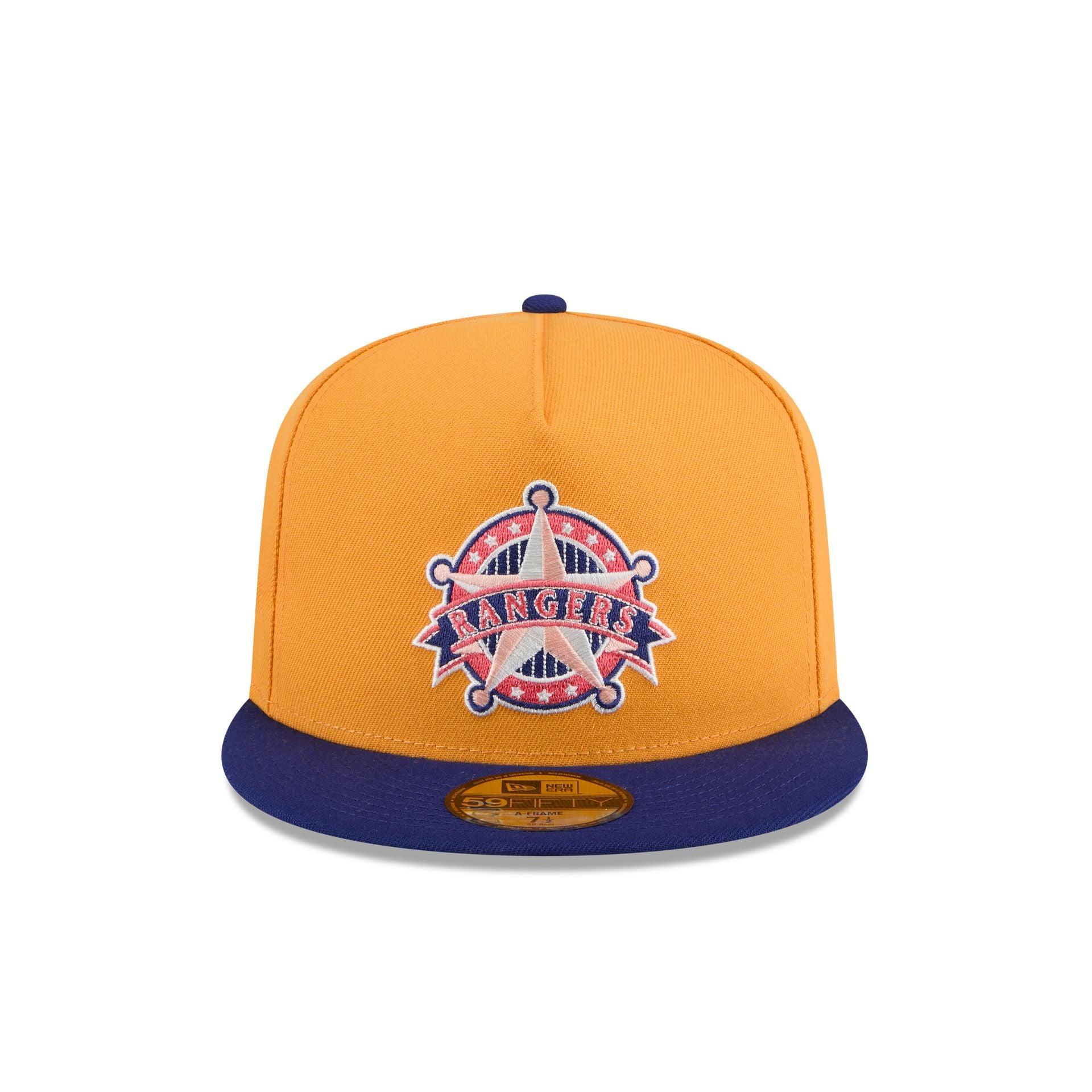 Texas Rangers Gold 59FIFTY A-Frame Fitted Hat Male Product Image