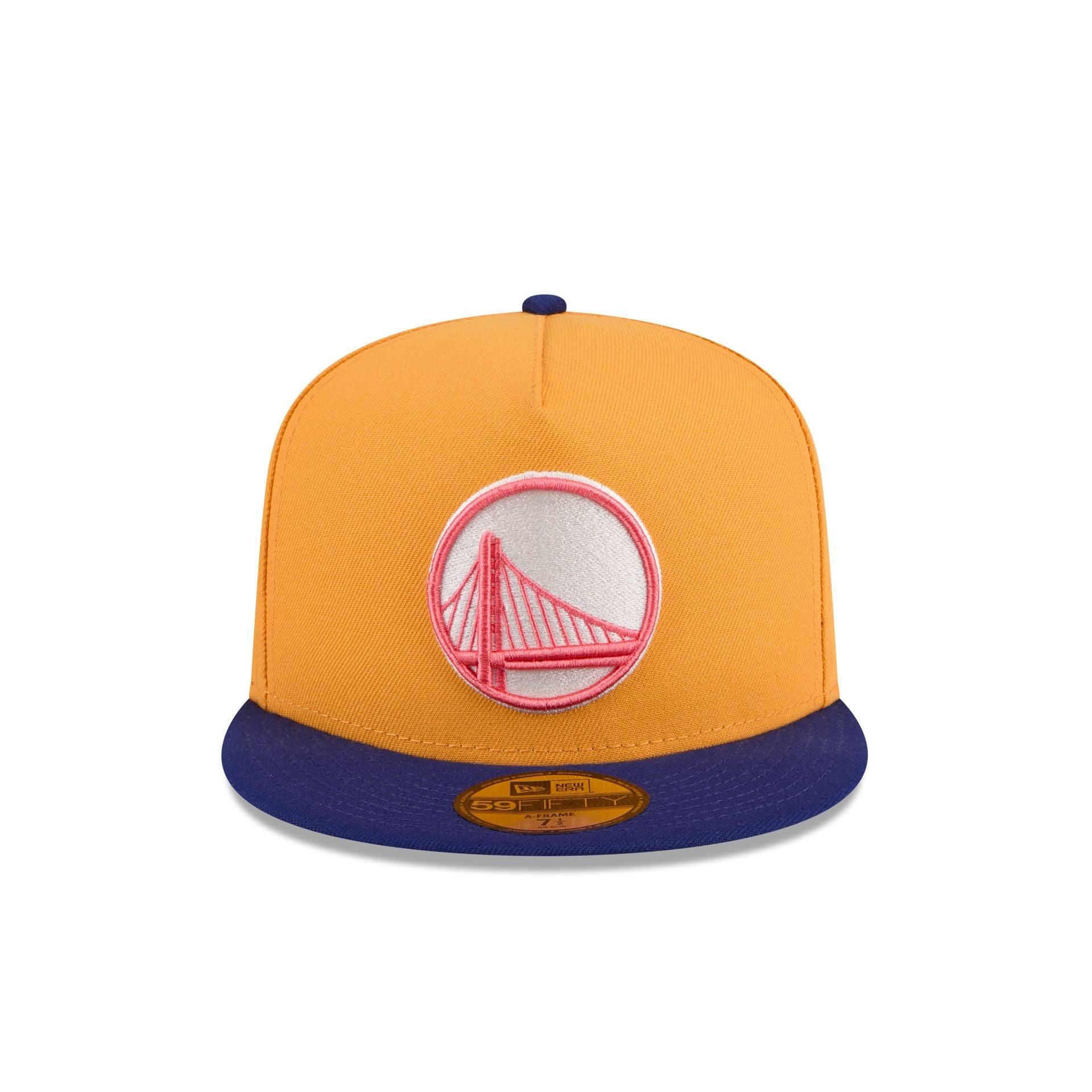 Golden State Warriors Gold 59FIFTY A-Frame Fitted Hat Male Product Image