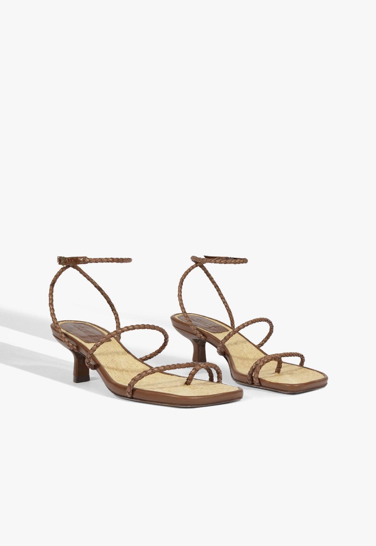 Kaya Straw Mid Sandal Product Image