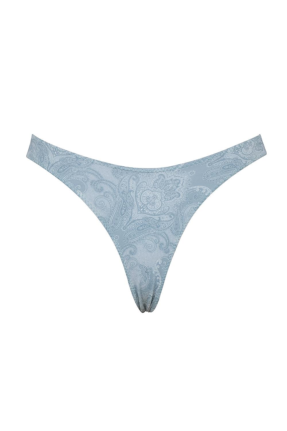 Capri  blue paisley high leg bikini bottom Product Image