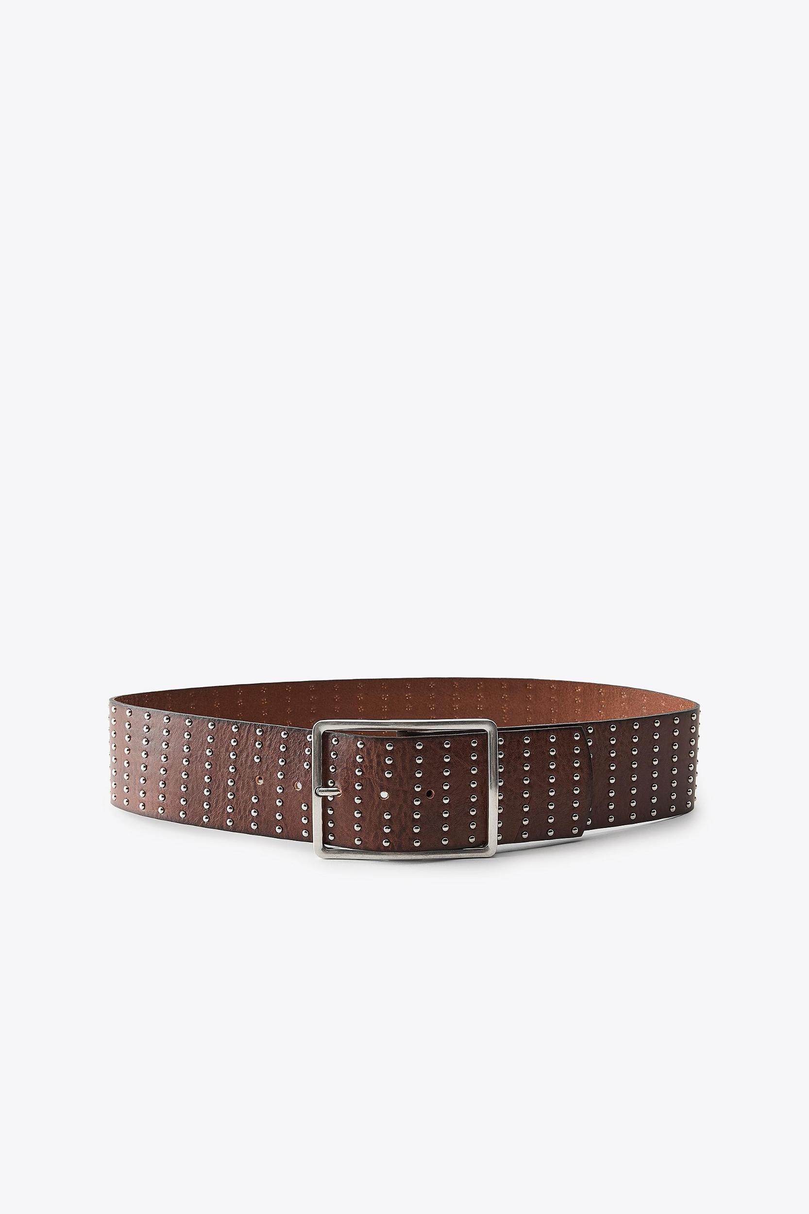 MULTI-STUD LEATHER BELT Product Image