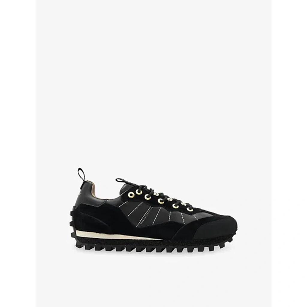 ALLSAINTS Nevis Cleated Sneaker In Black Product Image