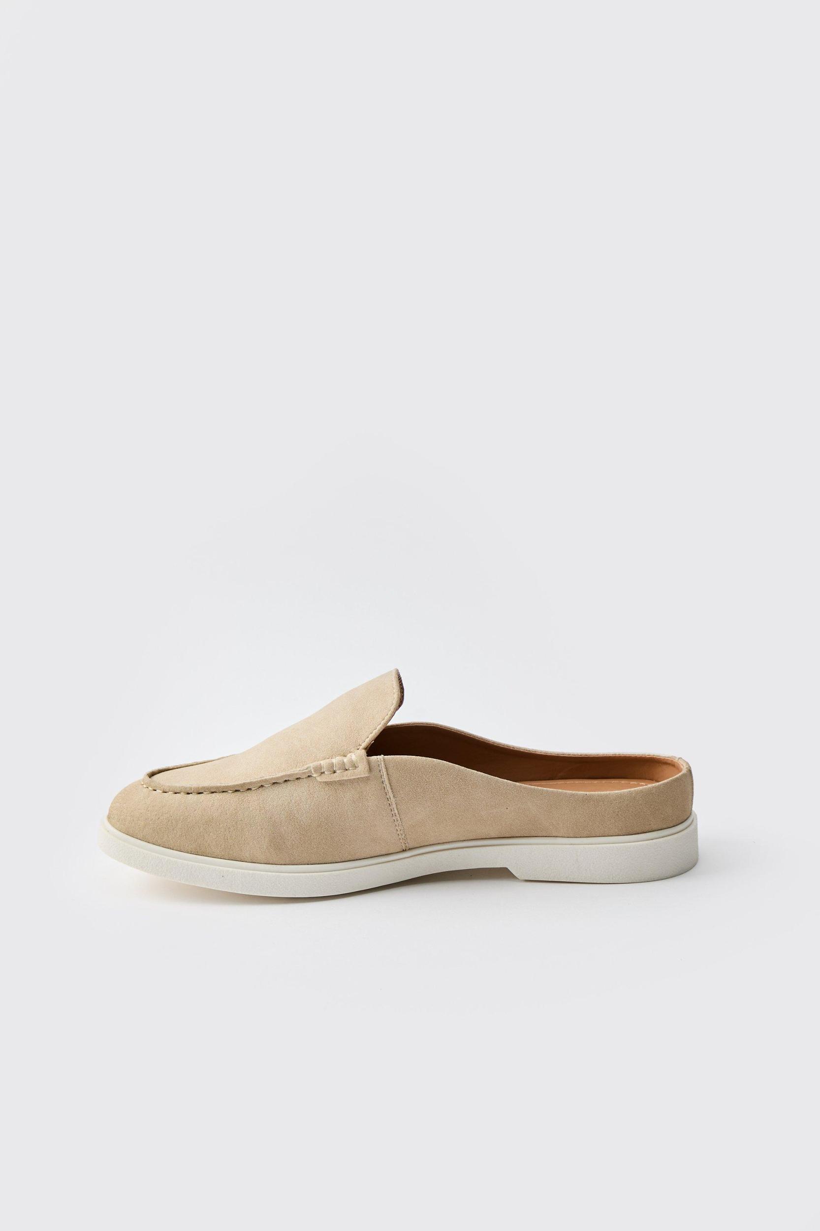 Backless Faux Suede Loafer | boohooMAN USA Product Image