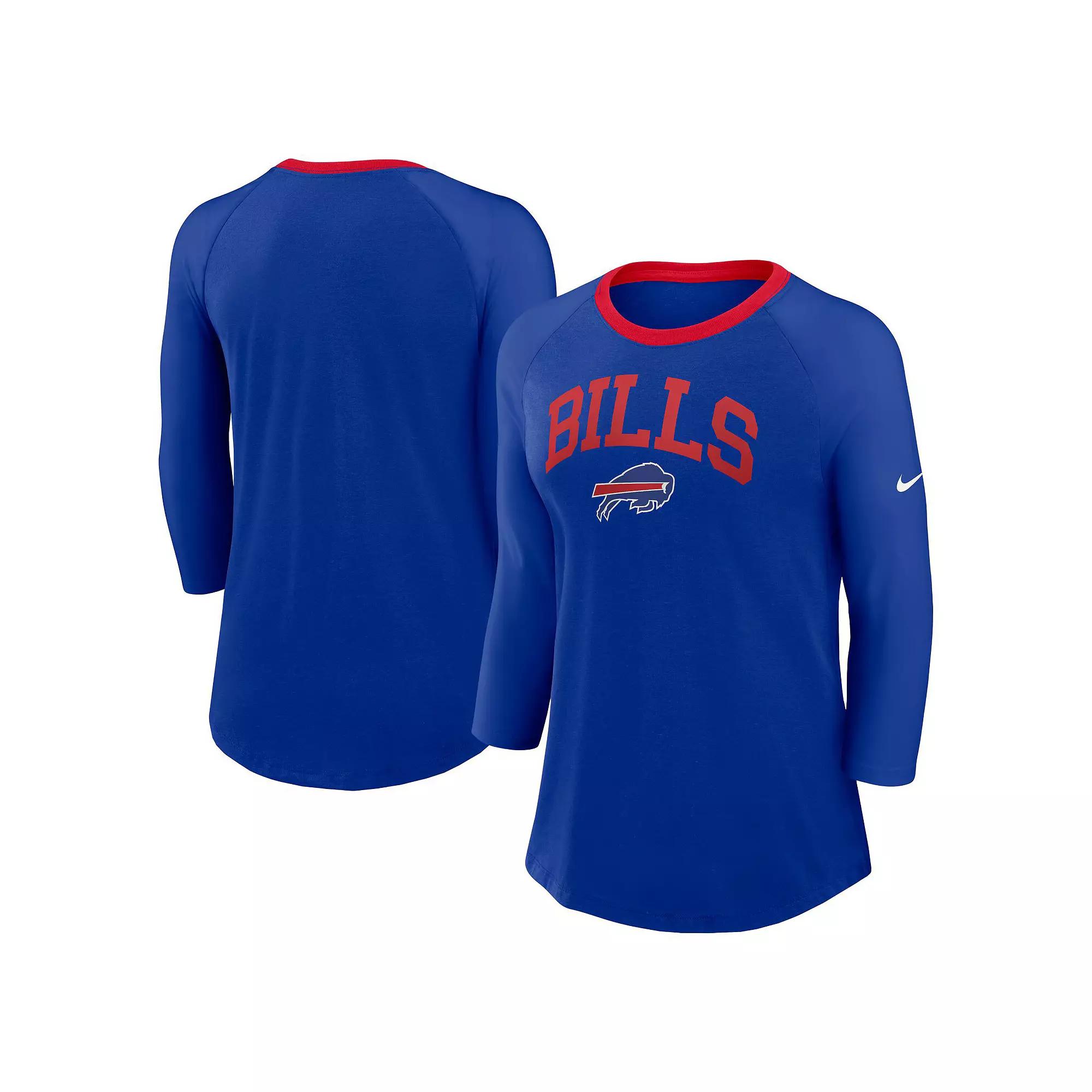 Buffalo Bills Nike Womens NFL 3/4-Sleeve T-Shirt | 01UE01PZ81-PVL Product Image