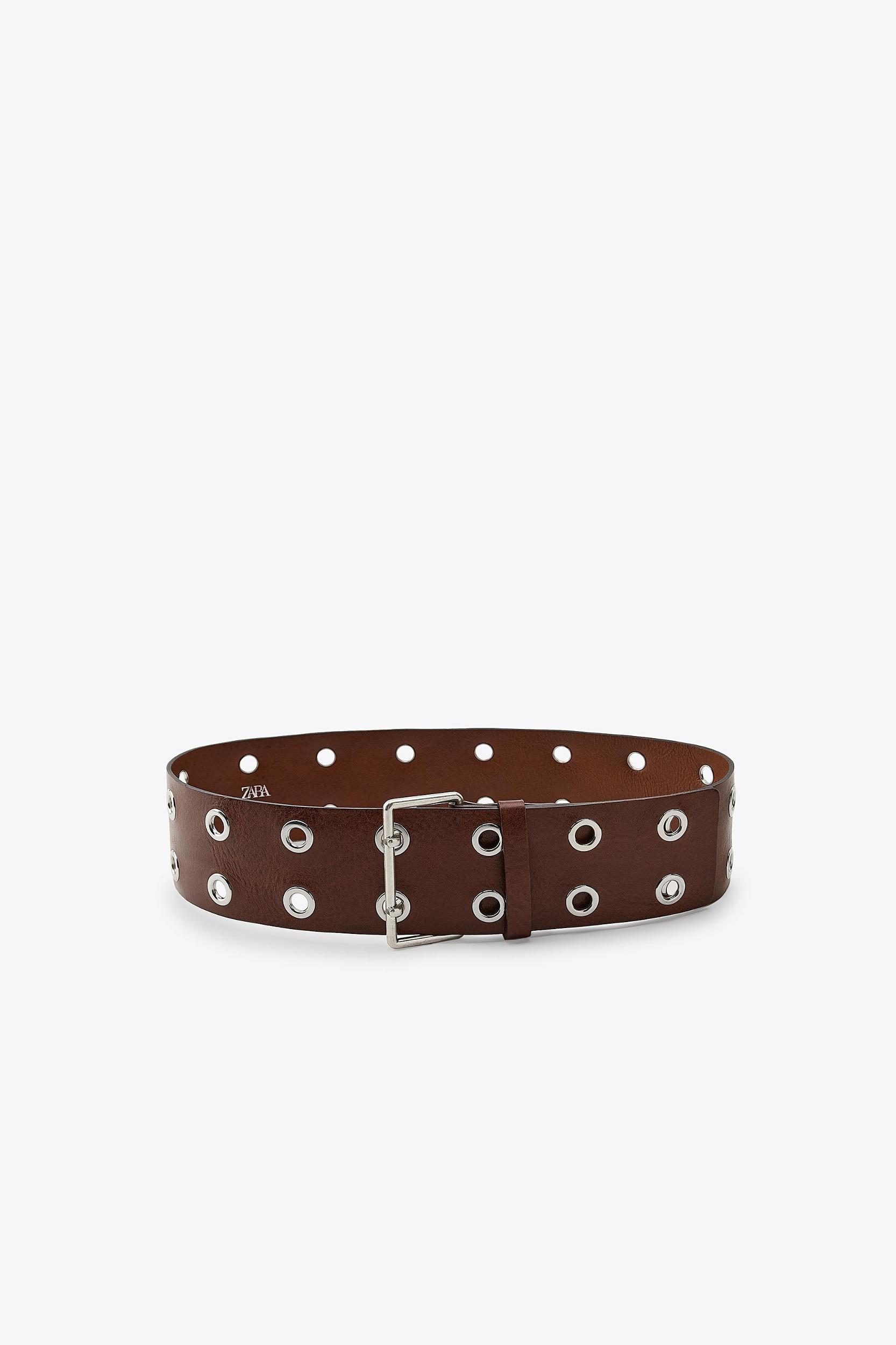 STUDDED LEATHER BELT Product Image