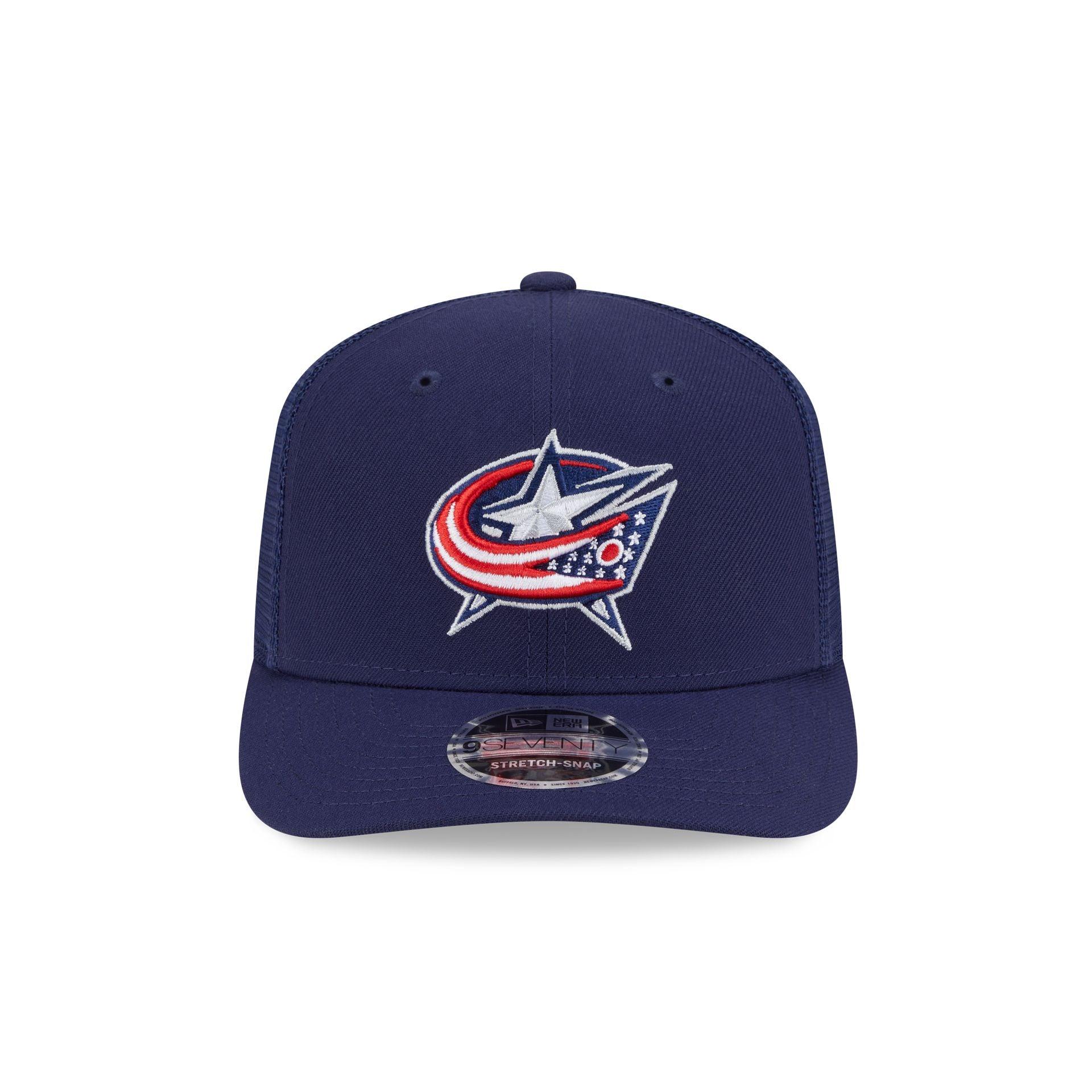 Columbus Blue Jackets Simple 9SEVENTY Trucker Hat Male Product Image