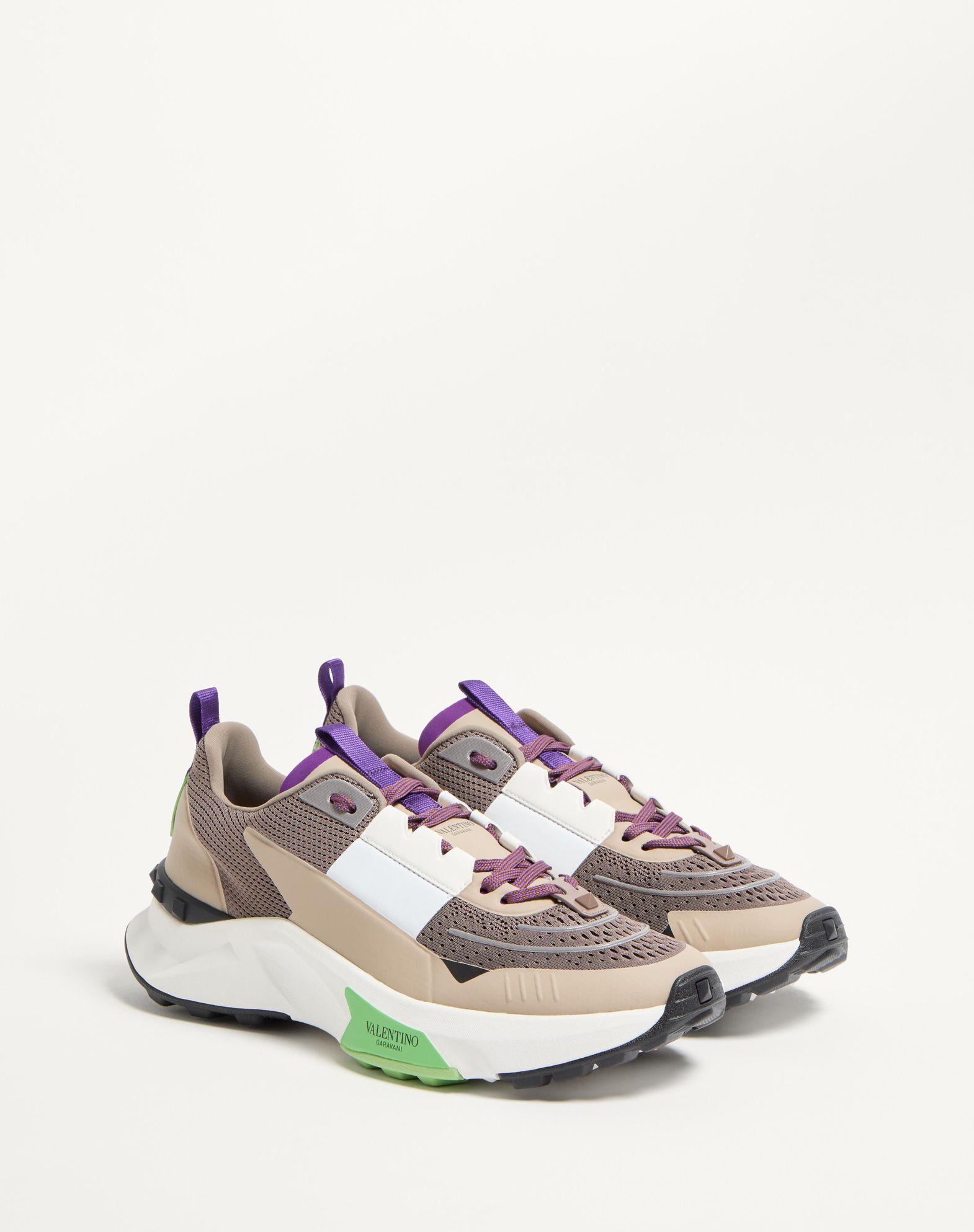 True Act Low Top Sneaker In Mesh And Rubberized Fabric Product Image