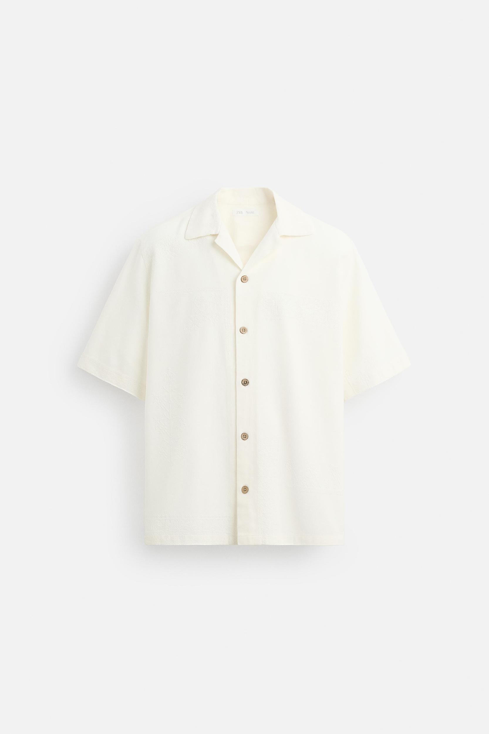 RELAXED FIT EMBROIDERED SHIRT Product Image