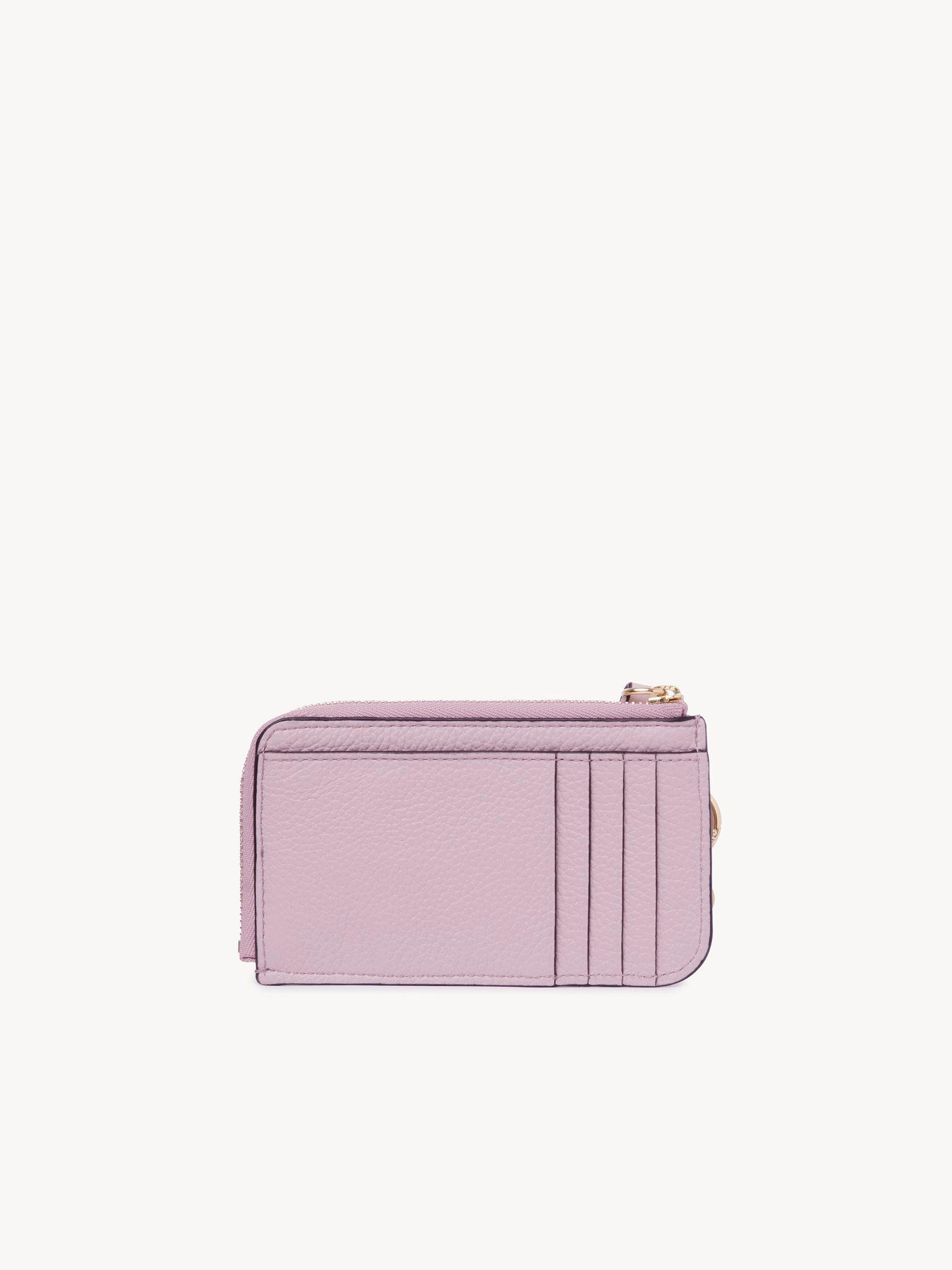Alphabet wallet in grained leather Product Image