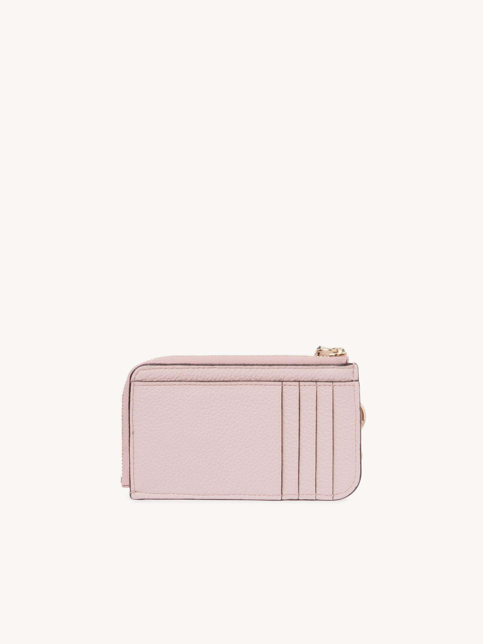 Alphabet wallet in grained leather Product Image