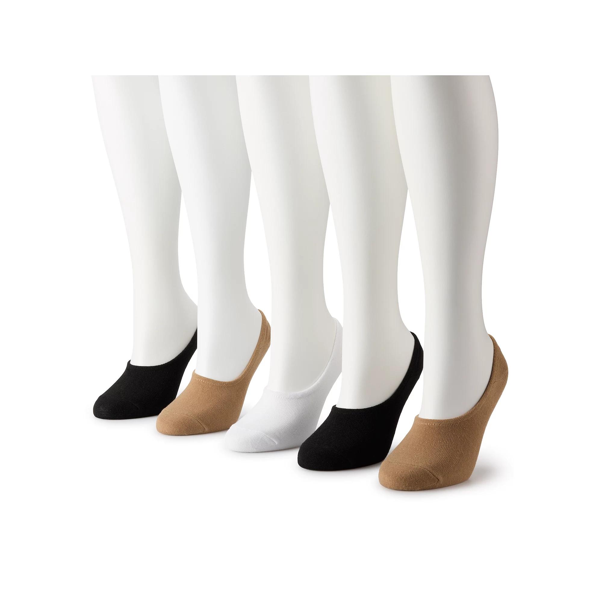 Women's Sonoma Goods For Life® Neutral Liner Socks 5-Pack, Size: 9-11 Product Image