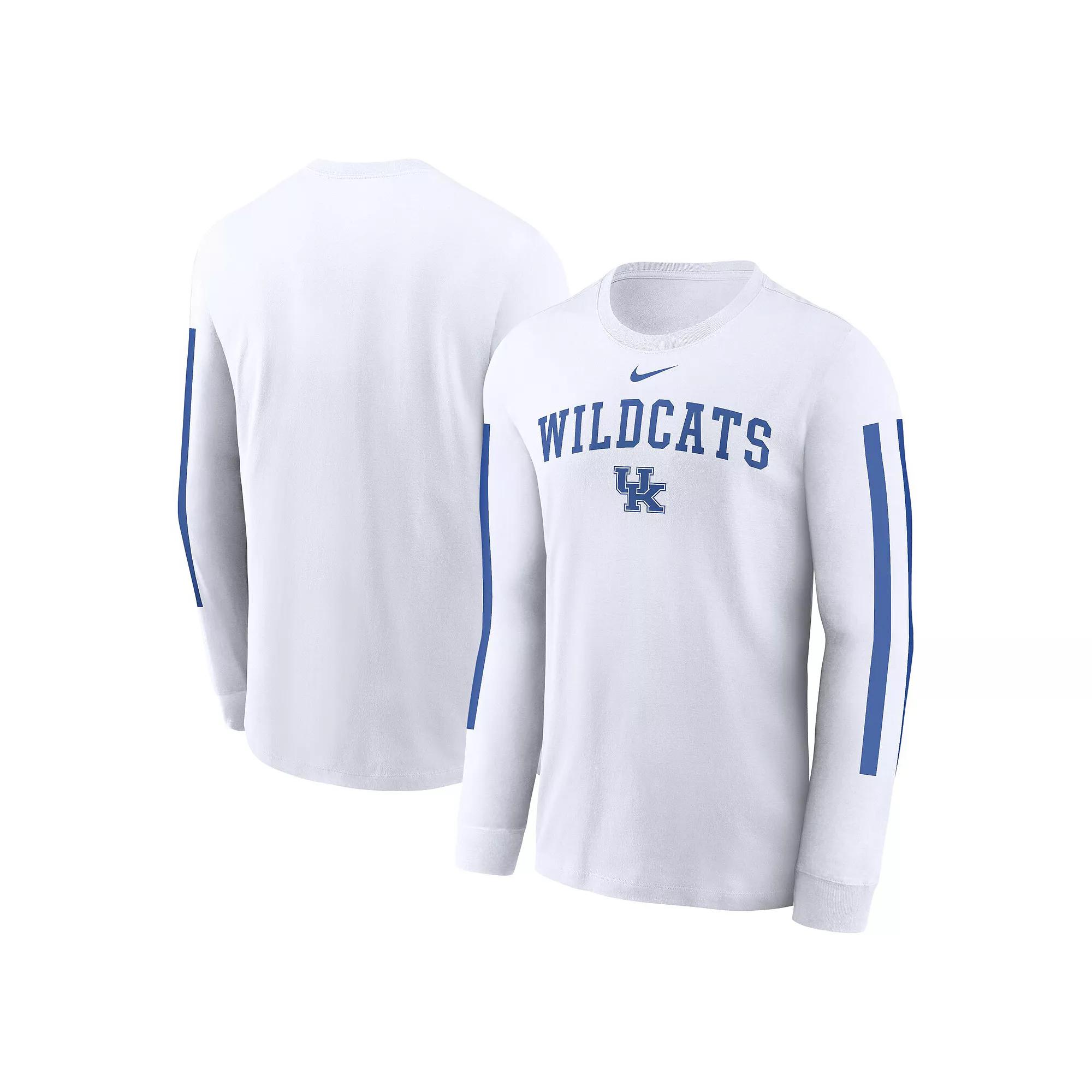 Men's Nike White Kentucky Wildcats Local Spirit Slogan Long Sleeve T-Shirt,  Product Image