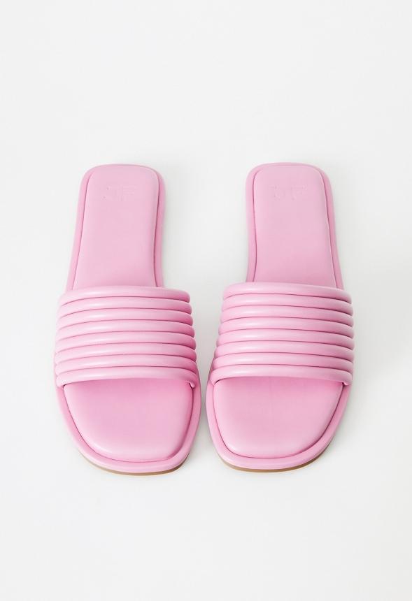 JustFab Margaux Platform Loafer Pump Womens Black/ White Size 8.5 Product Image