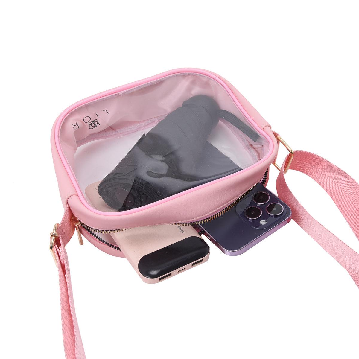 Lior Clear Bag Stadium Approved - Clear Crossbody Purse Bag, with Adjustable Shoulder Strap Product Image