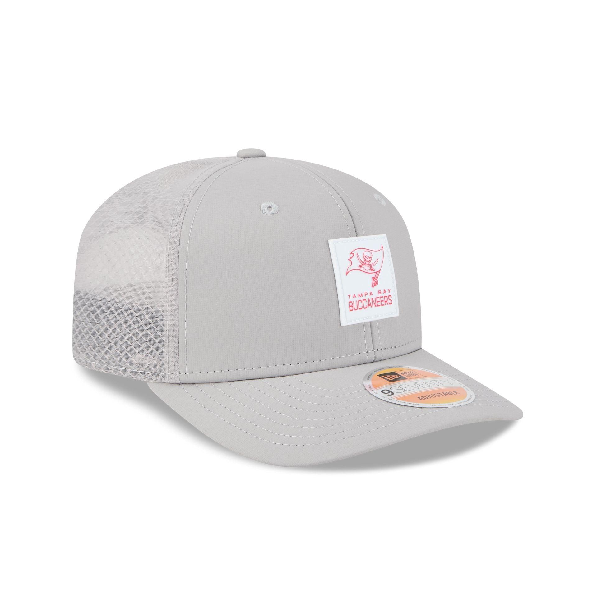 Tampa Bay Buccaneers 2025 Sideline Hot Weather Gray 9SEVENTY Trucker Hat Male Product Image