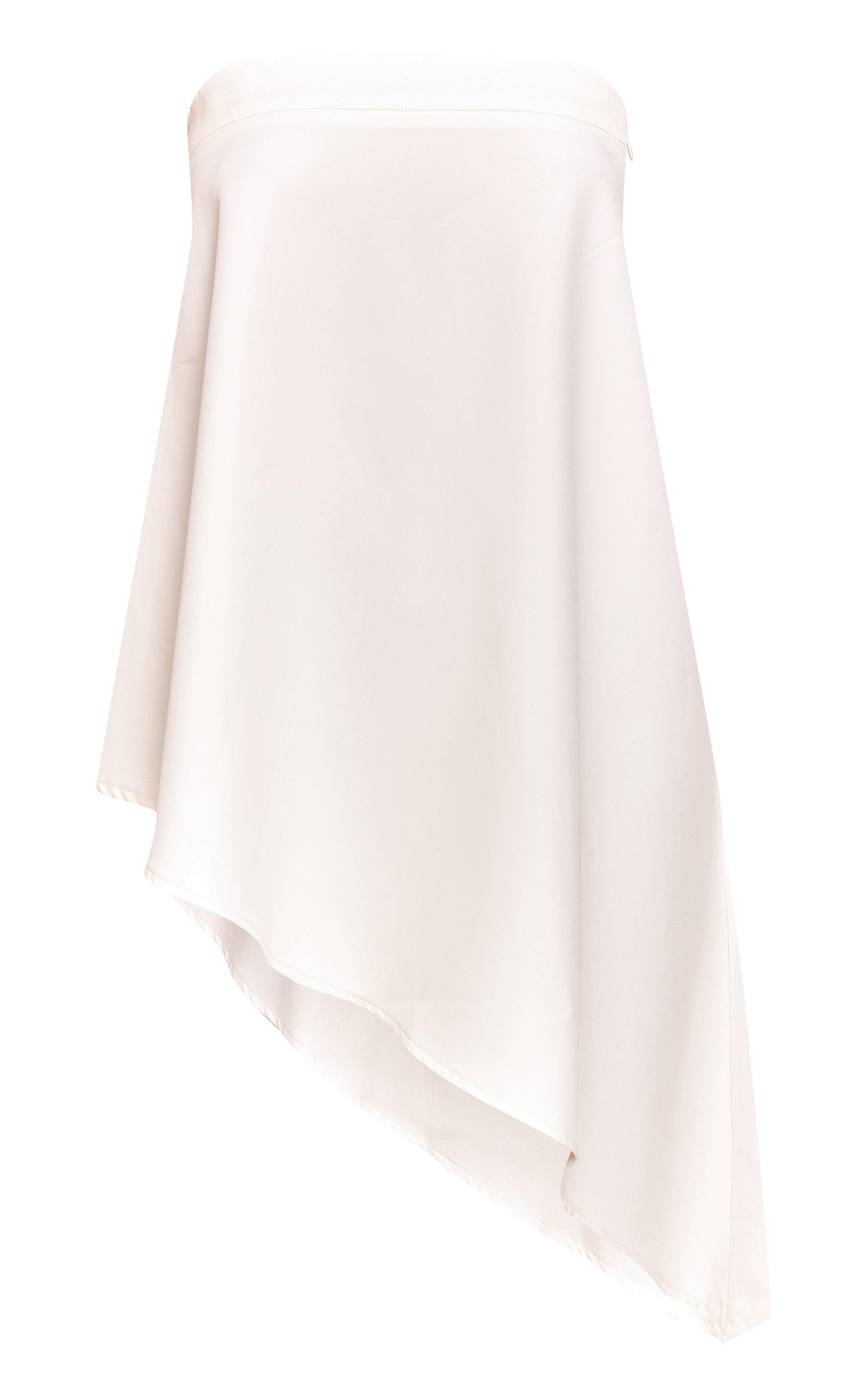 Cream Woven Bandeau Asymmetric Hem Floaty Long Top Product Image