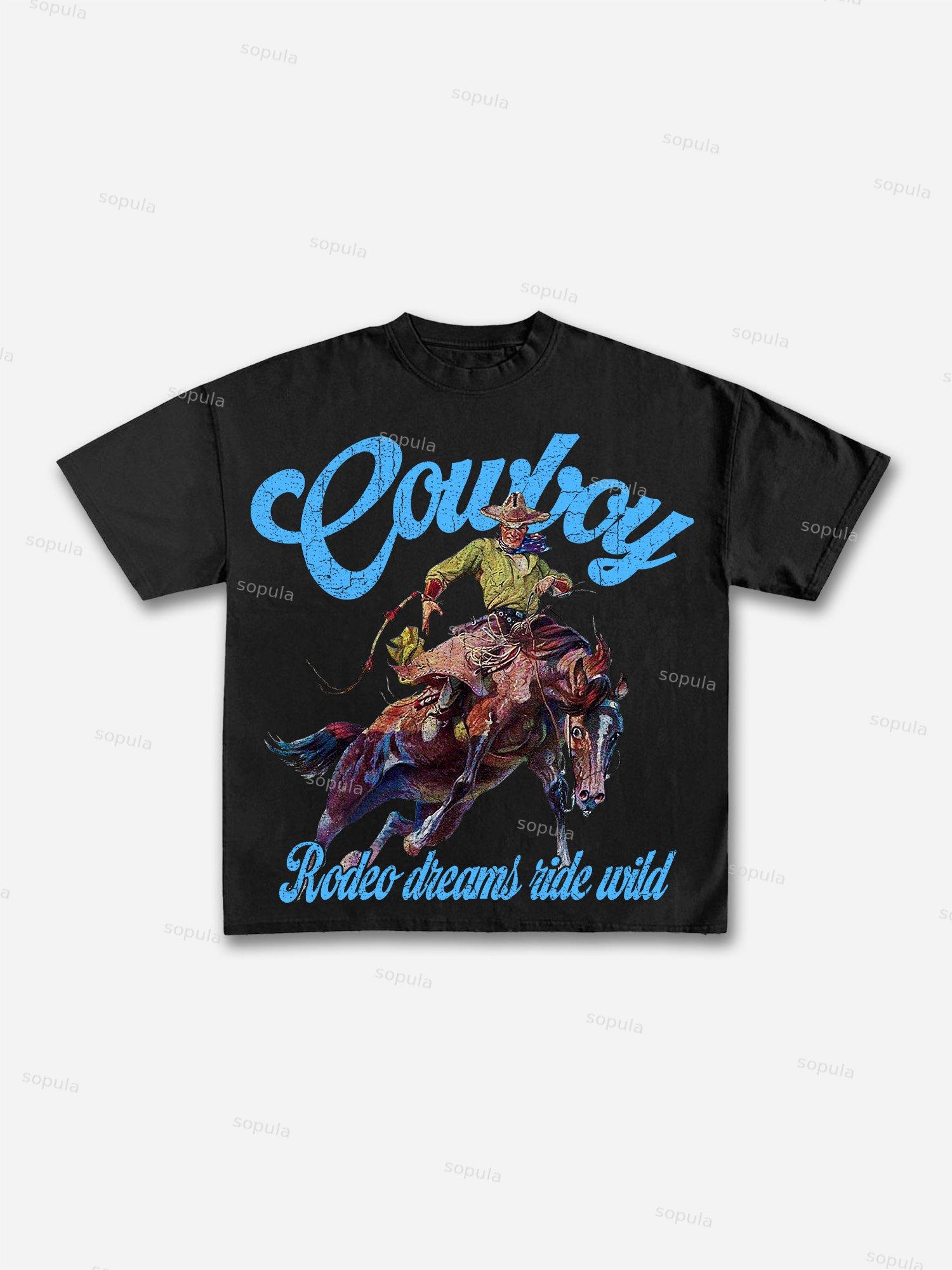 Three Popes Gospel Of John Vintage Graphic Cotton T-shirt Product Image