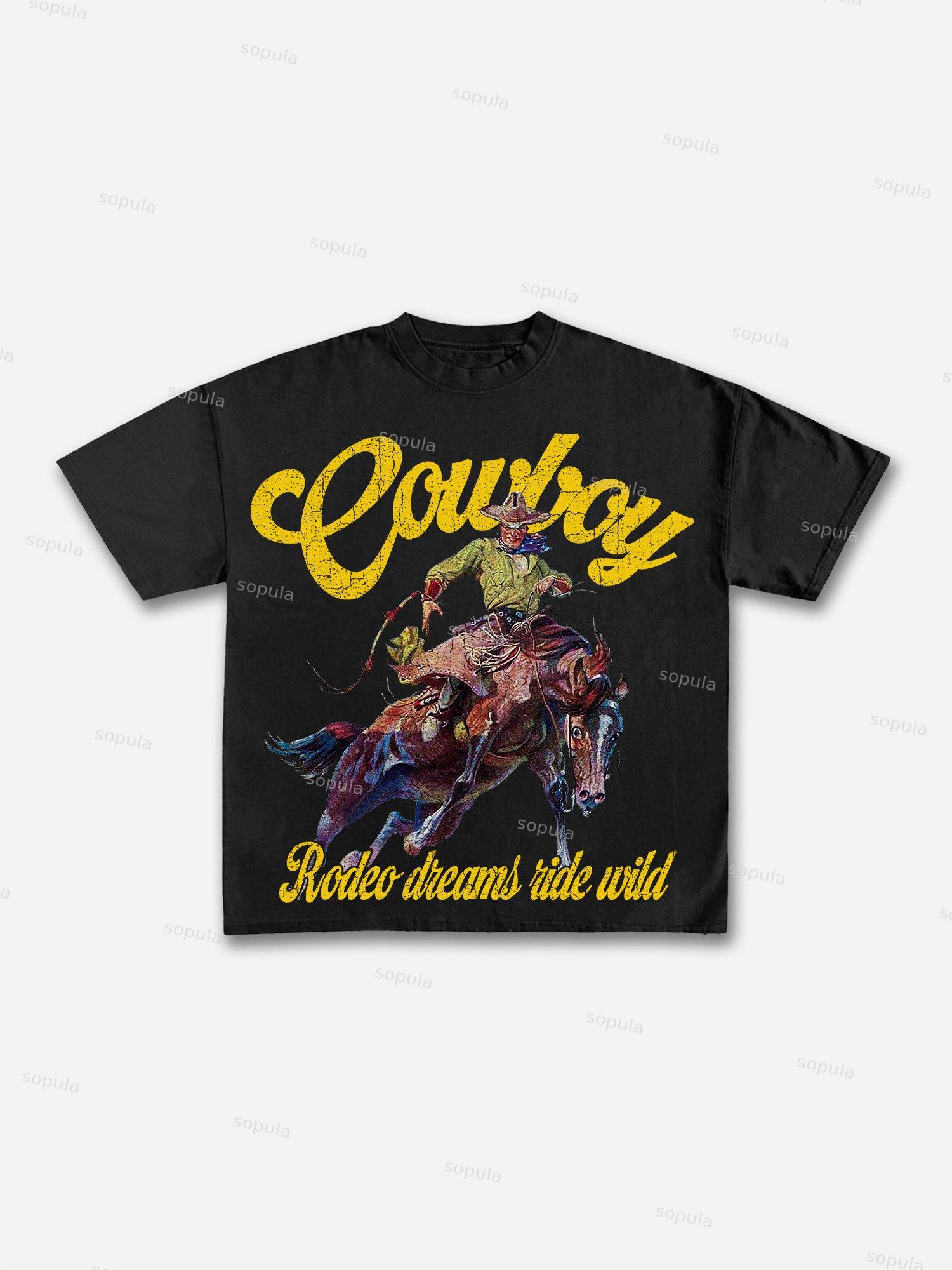 Three Popes Gospel Of John Vintage Graphic Cotton T-shirt Product Image