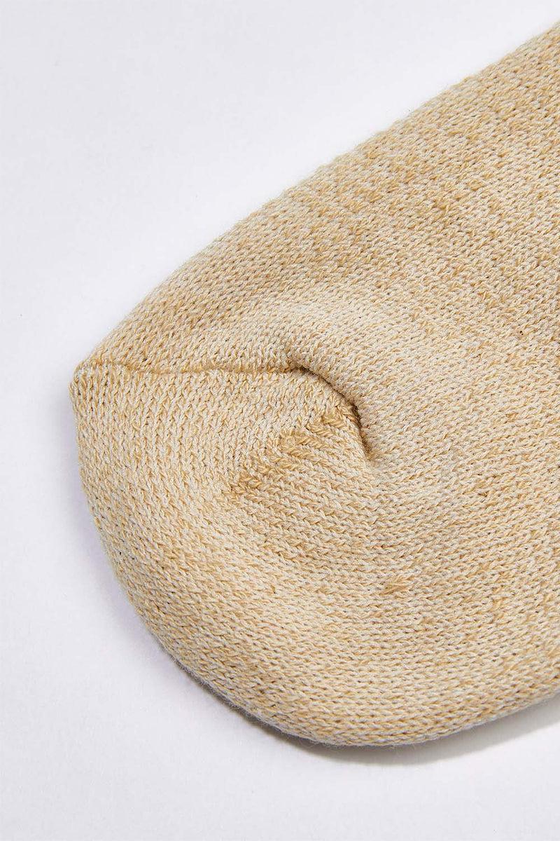 Men's Organic Cotton Socks Tan-Green Ankle Product Image