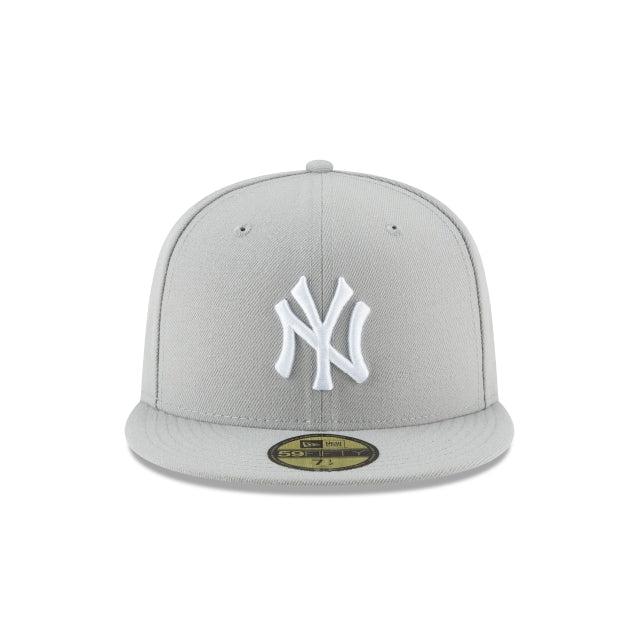 New York Yankees Gray Basic 59FIFTY Fitted Hat Male Product Image