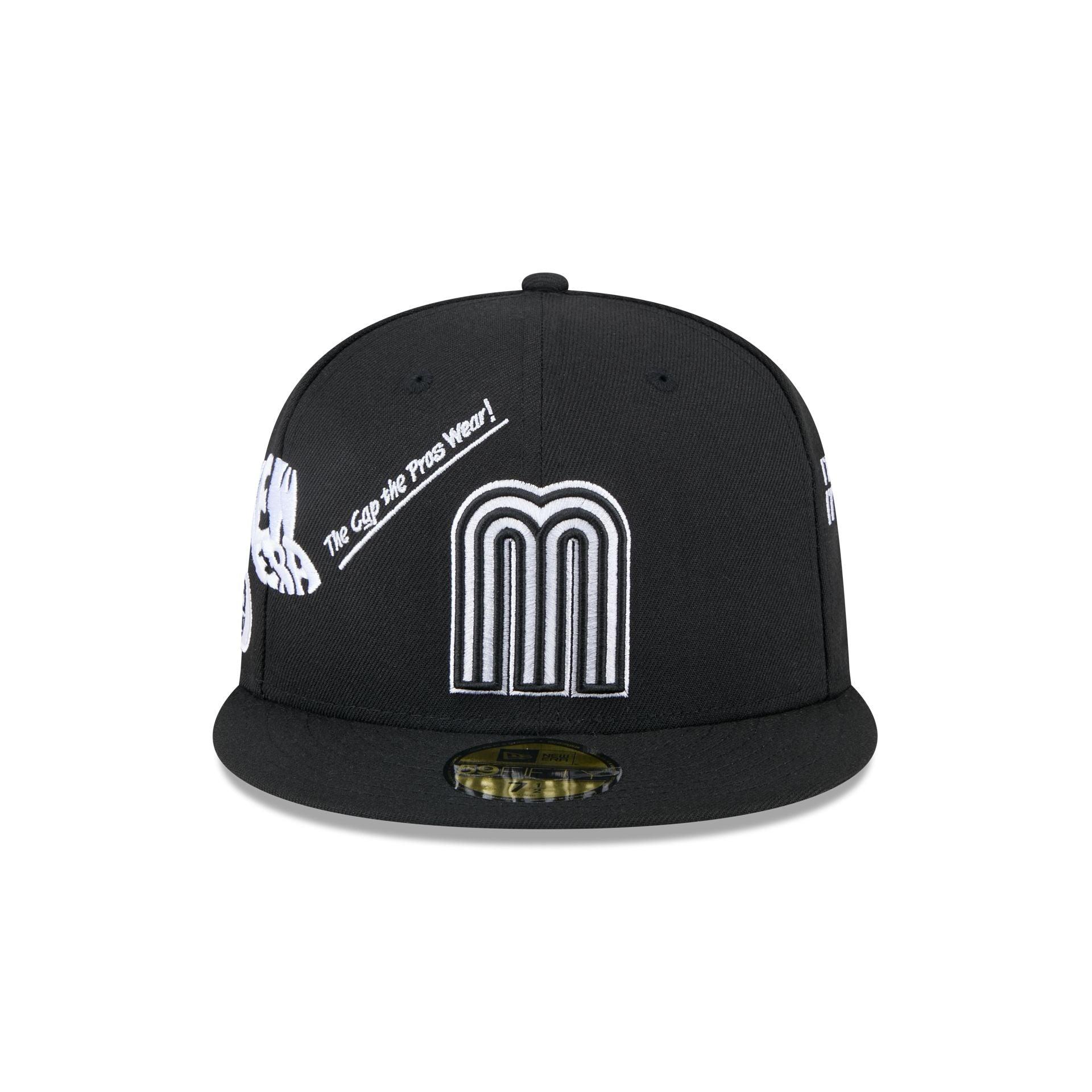 Mexico Baseball New Era Anniversary Logos Black 59FIFTY Fitted Hat Male Product Image