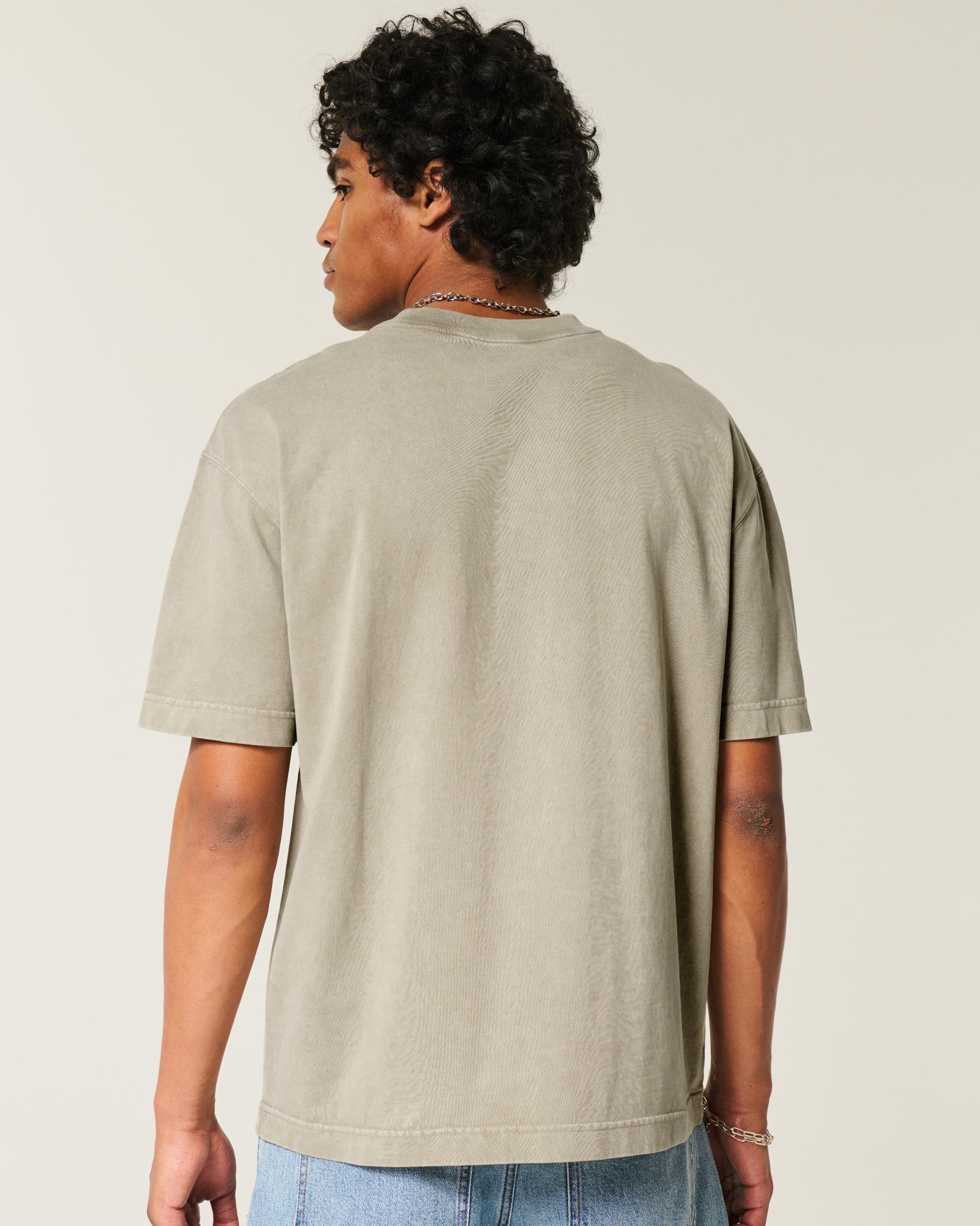 Boxy Heavyweight Camo Crew T-Shirt Product Image