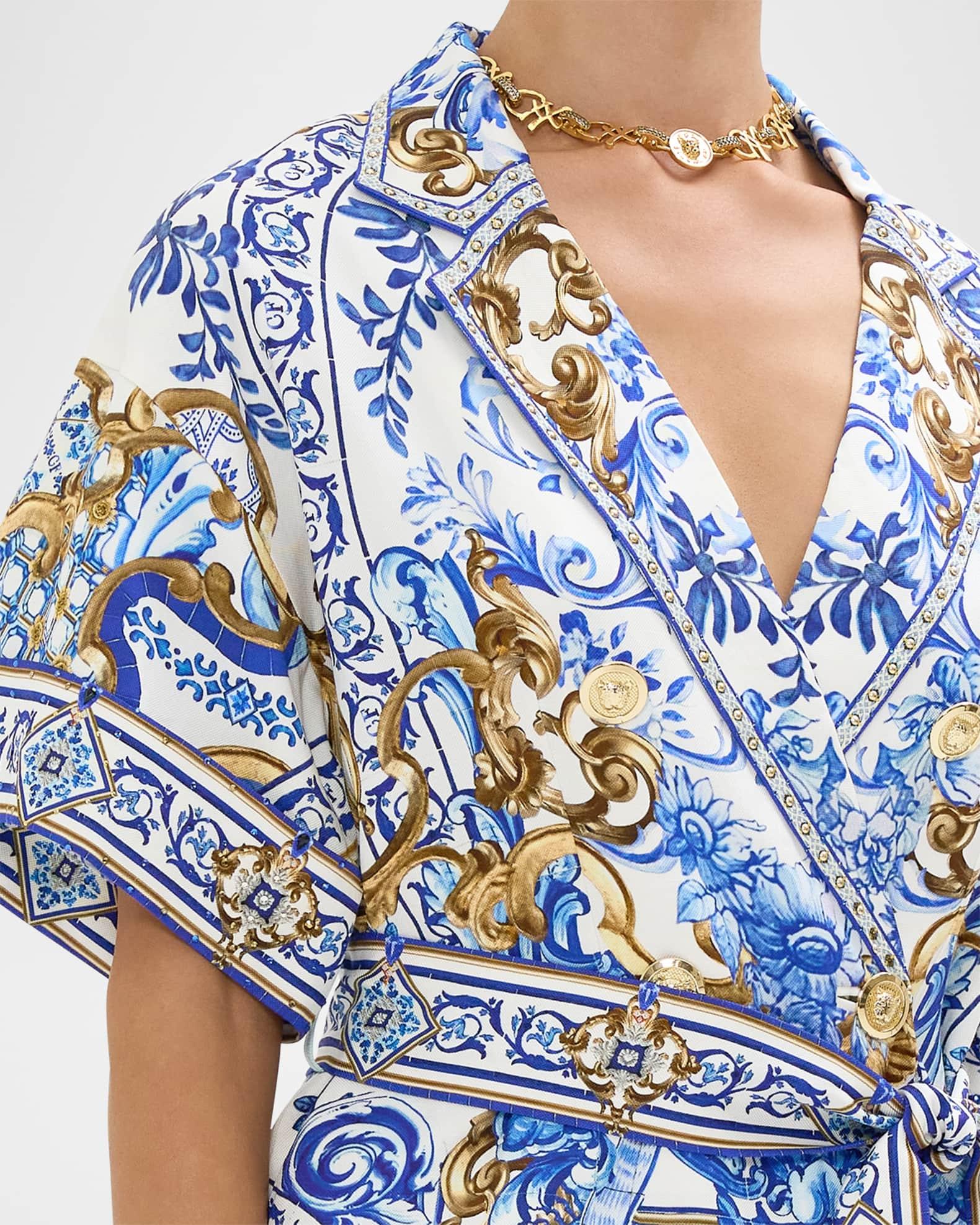 Azul Adventures Double-Breasted Short Jacket Product Image