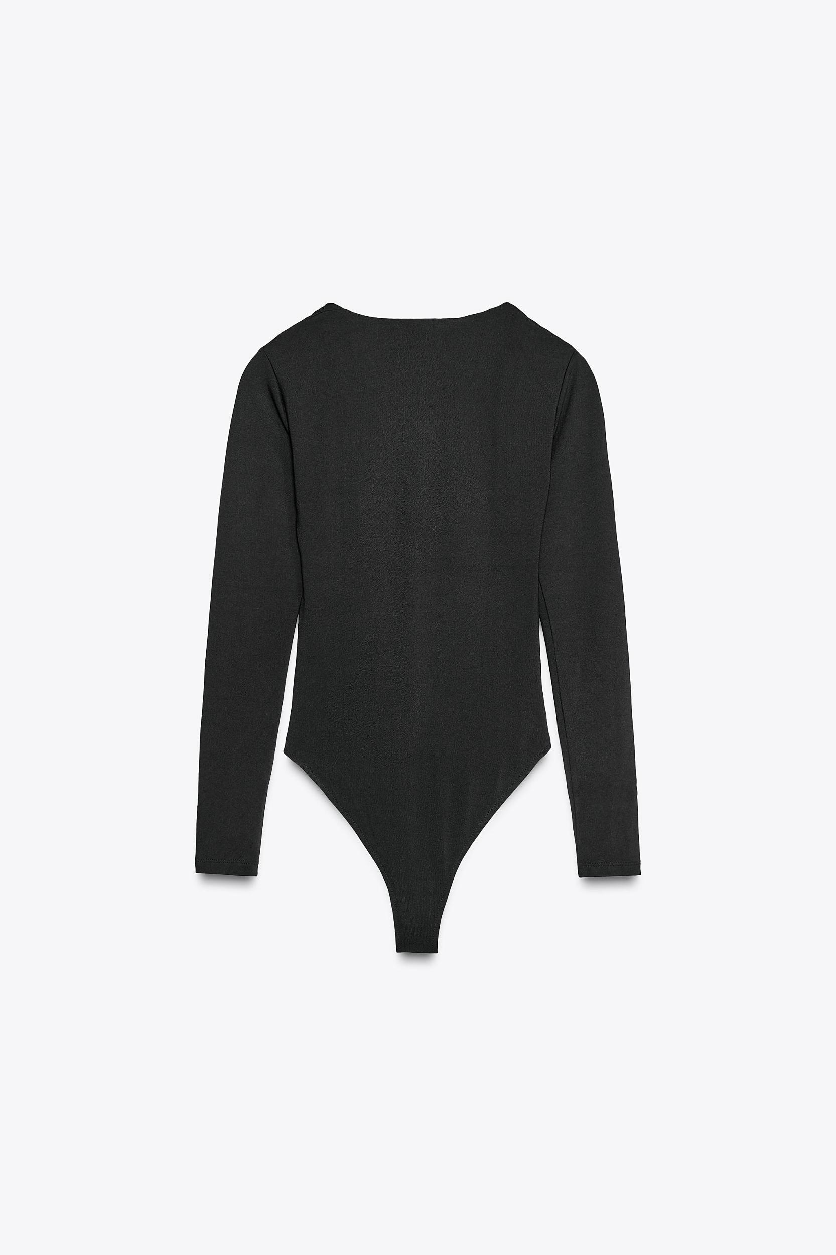 RUCHED POLYAMIDE BODYSUIT Product Image