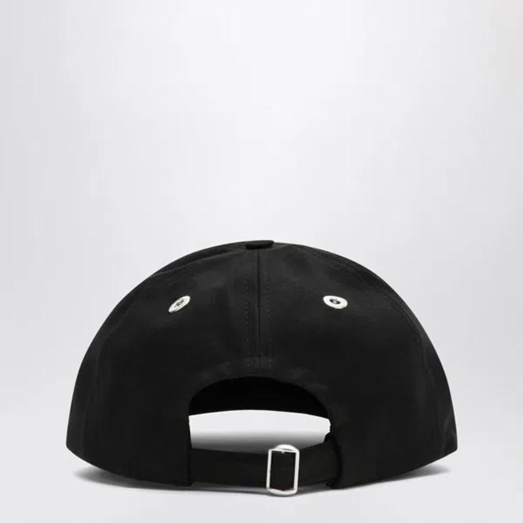 AMI ALEXANDRE MATTIUSSI Ami Paris Black And Red Cotton Ami Paris De Coeur Baseball Cap Product Image