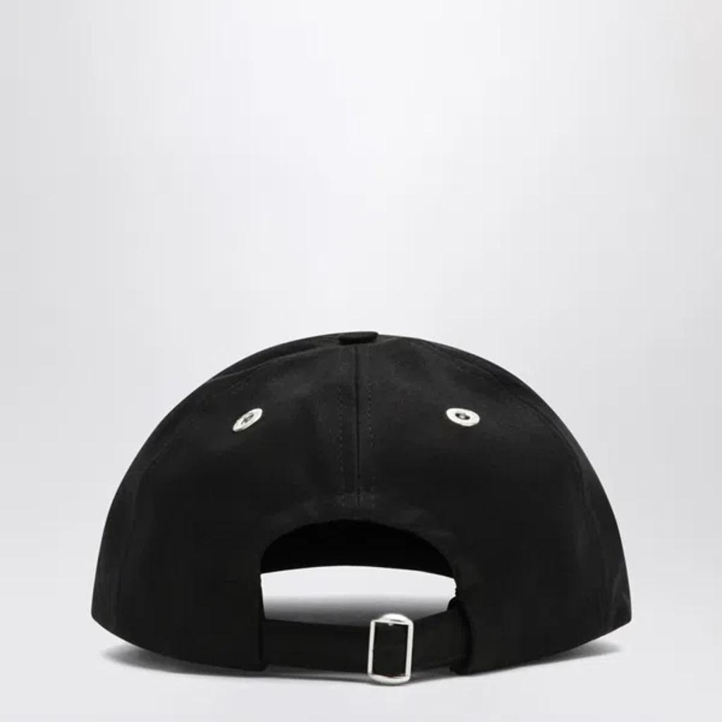 AMI ALEXANDRE MATTIUSSI Ami Paris Black And Red Cotton Ami Paris De Coeur Baseball Cap Product Image