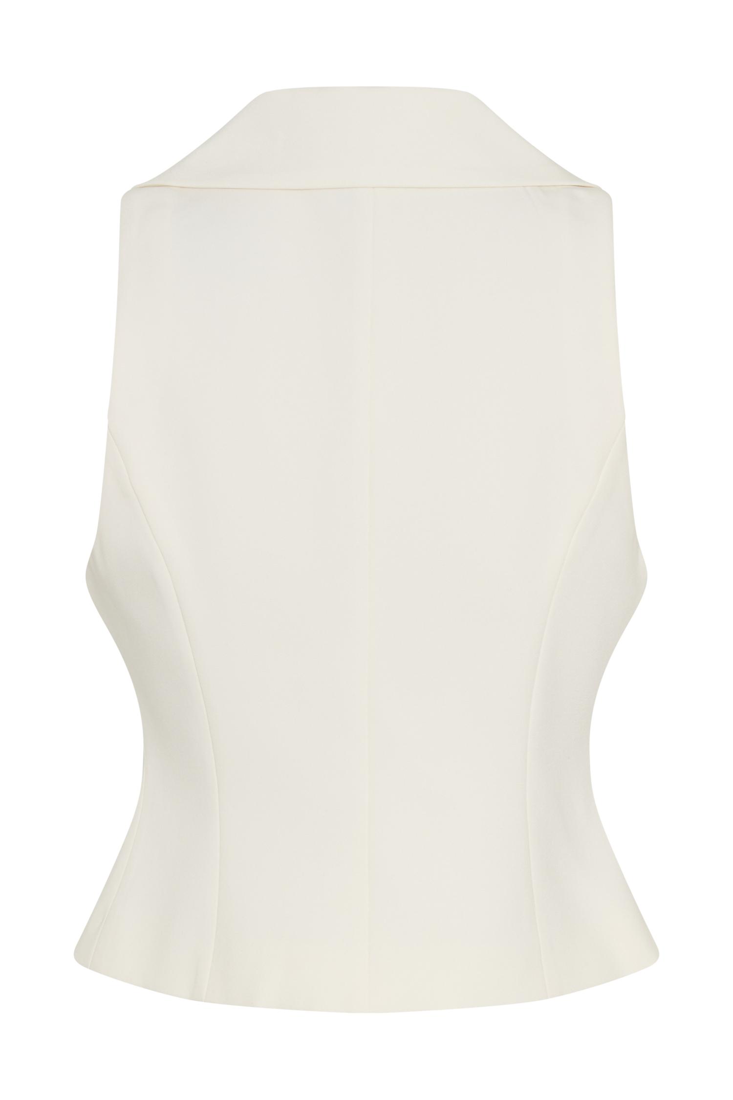 Alix Mixed Button Vest - Ivory Product Image