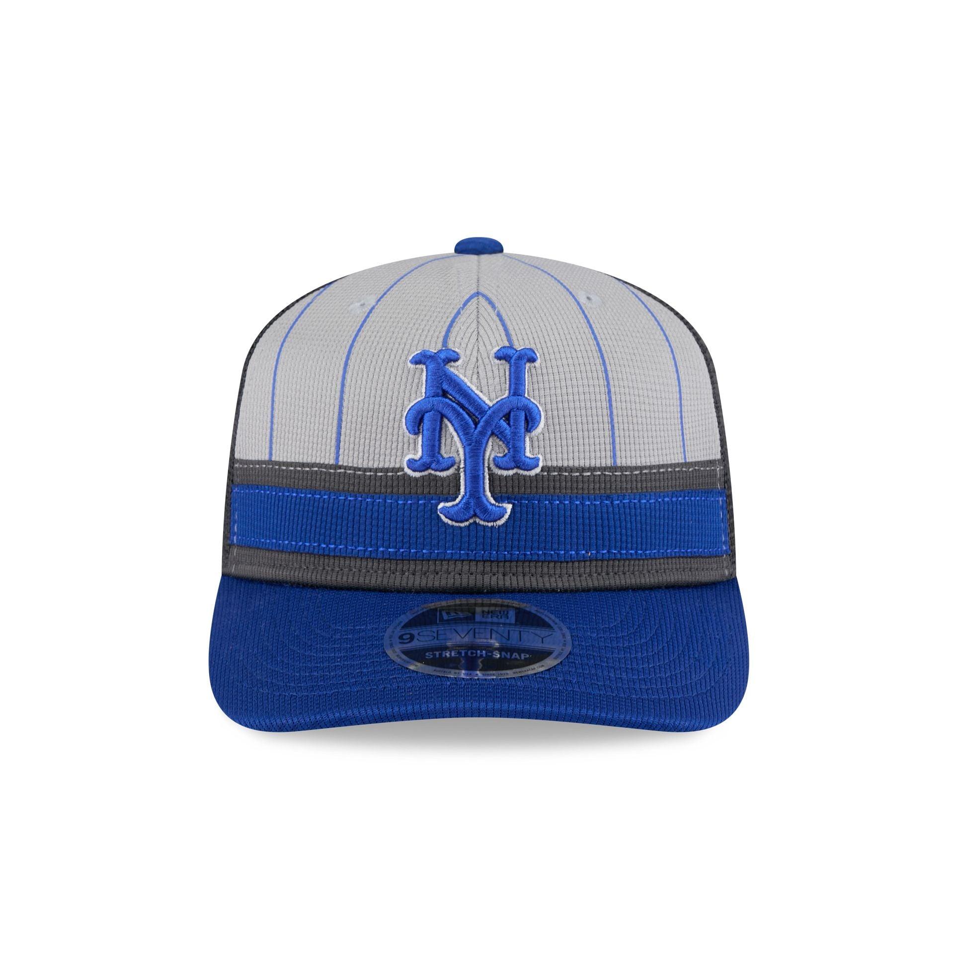 New York Mets 2025 Batting Practice Gray 9SEVENTY Trucker Hat Male Product Image