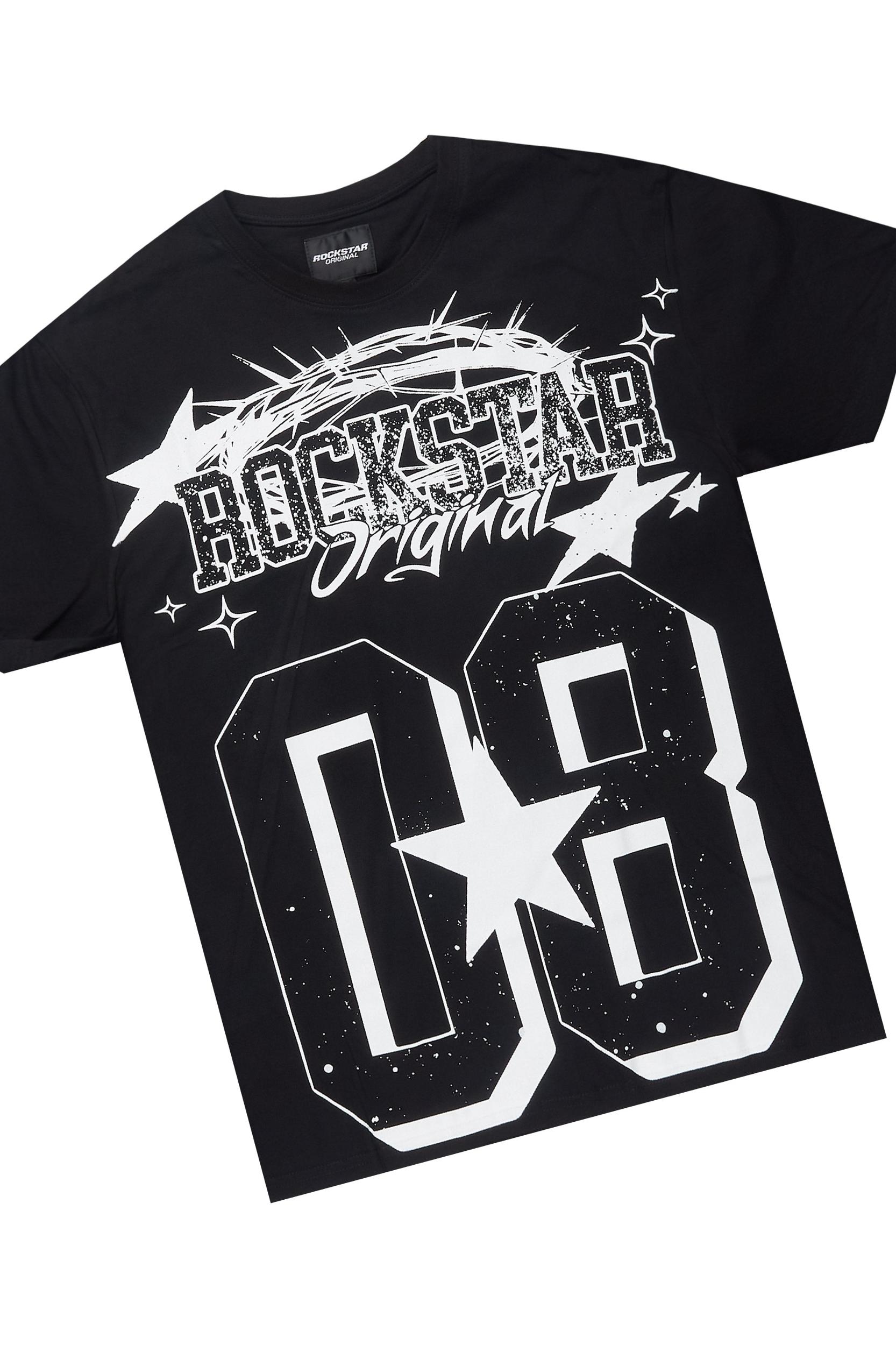 Allstar Black/White T-Shirt Short Set Male Product Image