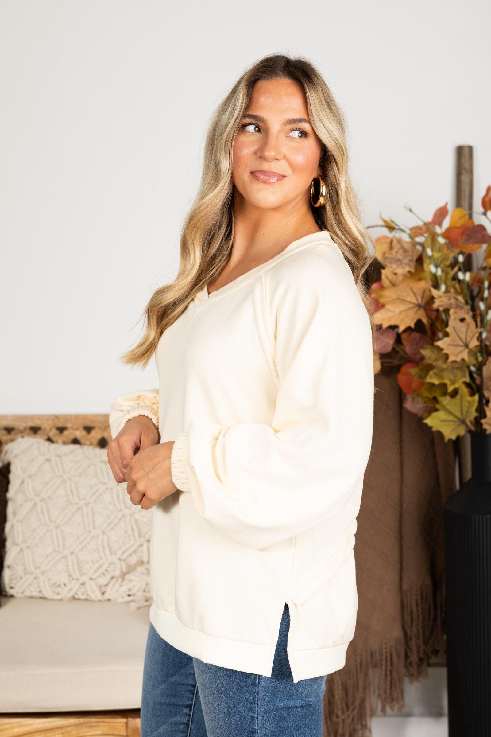 Criss-Cross Back Detail Sweatshirt Product Image