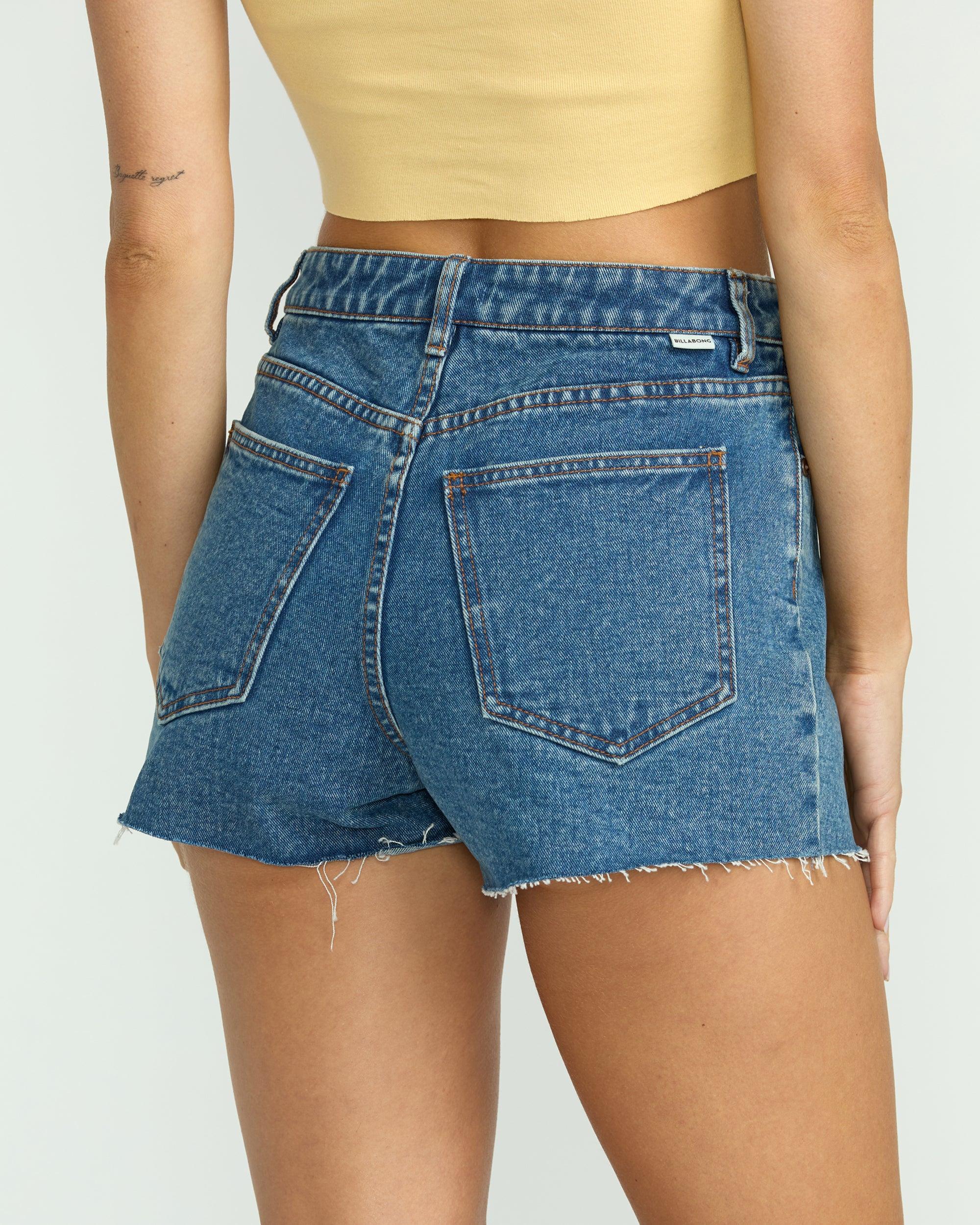 High Tides Denim Shorts - Deep Sea Female Product Image