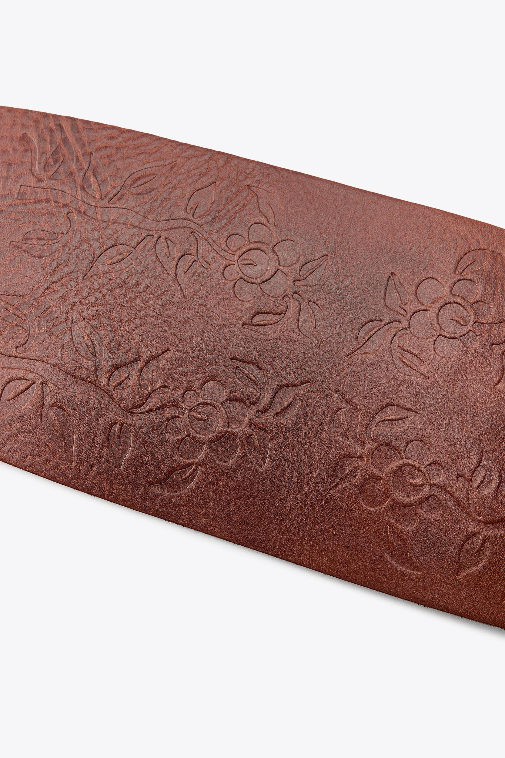 TIED LEATHER SASH BELT Product Image