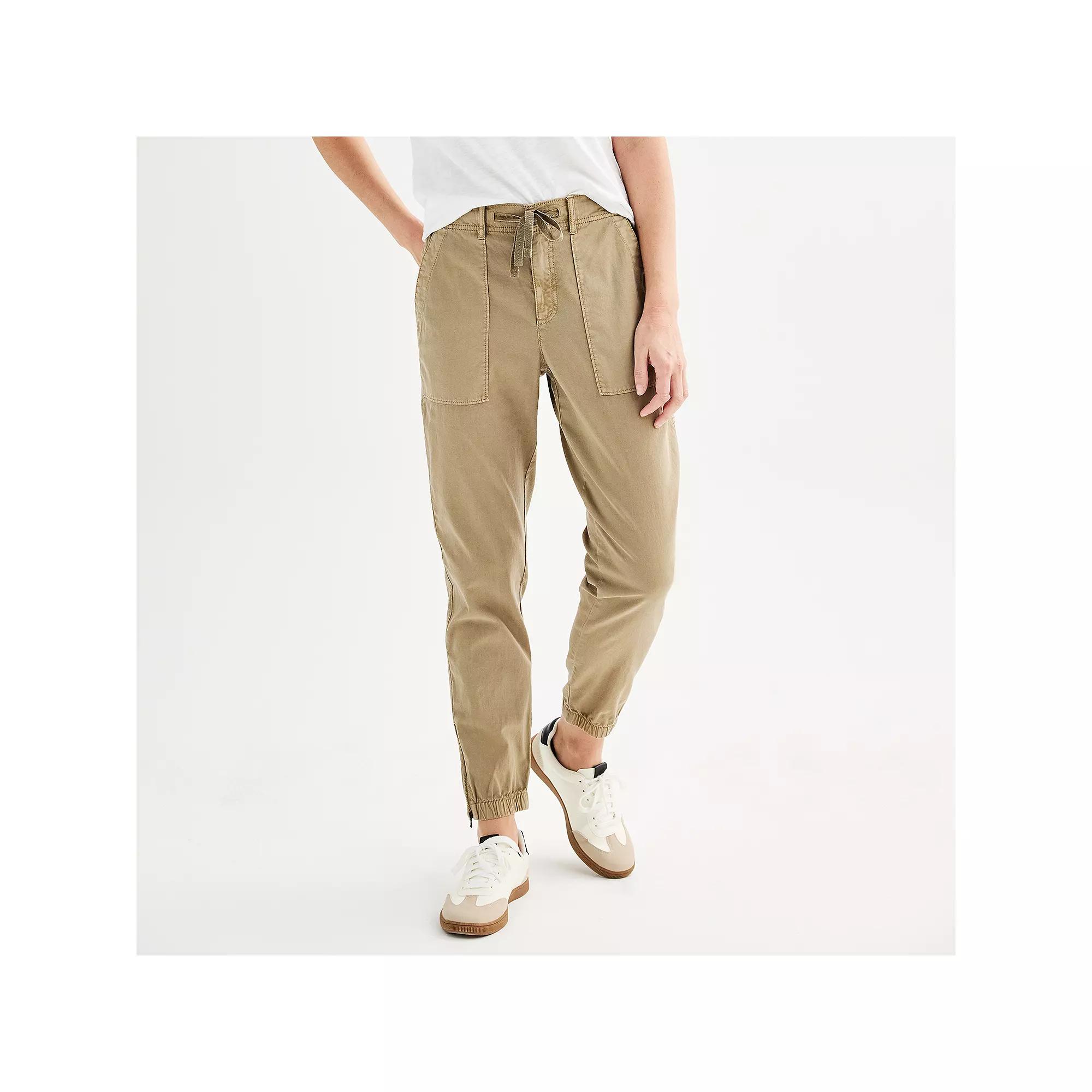 Women's Sonoma Goods For Life® Zip Hem Core Utility Jogger Pants,  Product Image