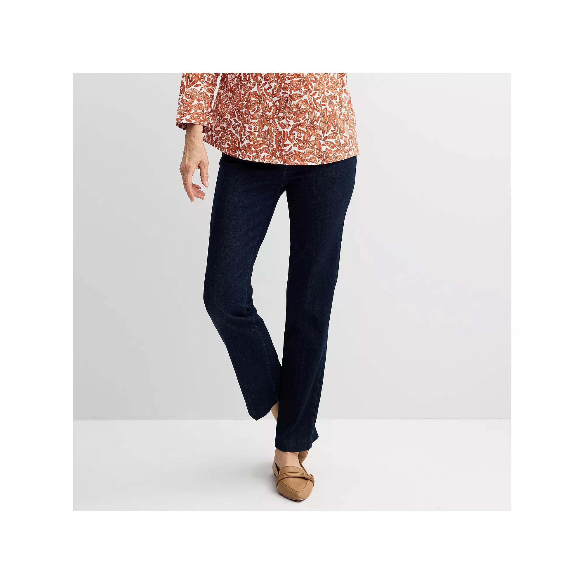 Women's Croft & Barrow® Effortless Stretch Pull-On Bootcut Pants,  Product Image