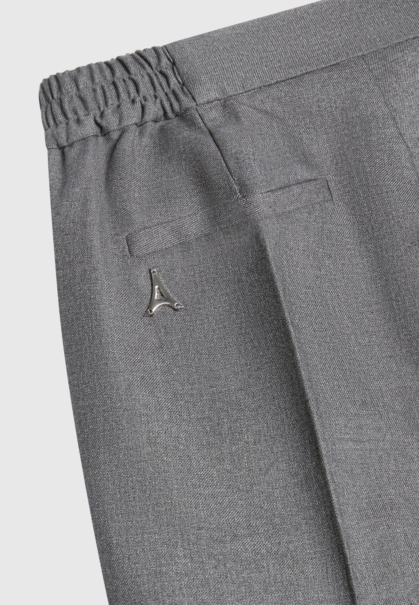 Claude - Slim Fit Tailored Trousers - Grey Male Product Image
