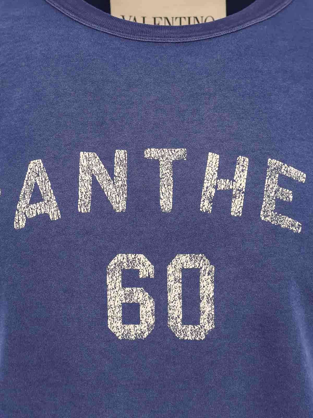 VALENTINO Garavani Navy Cotton T-shirt In Blue Product Image