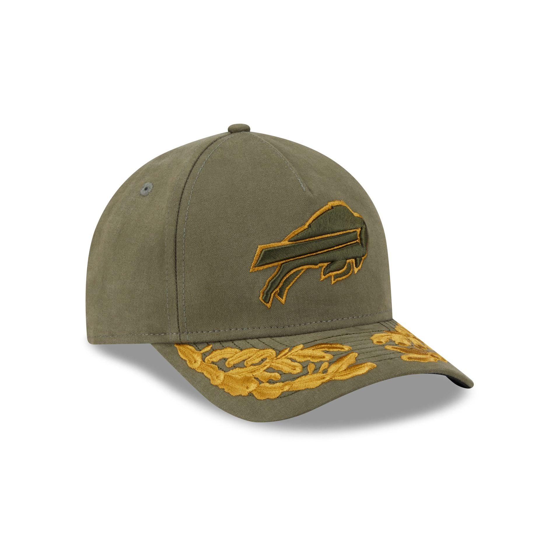Alpha Industries x Buffalo Bills Olive Green 9FORTY M-Crown A-Frame Snapback Hat Male Product Image