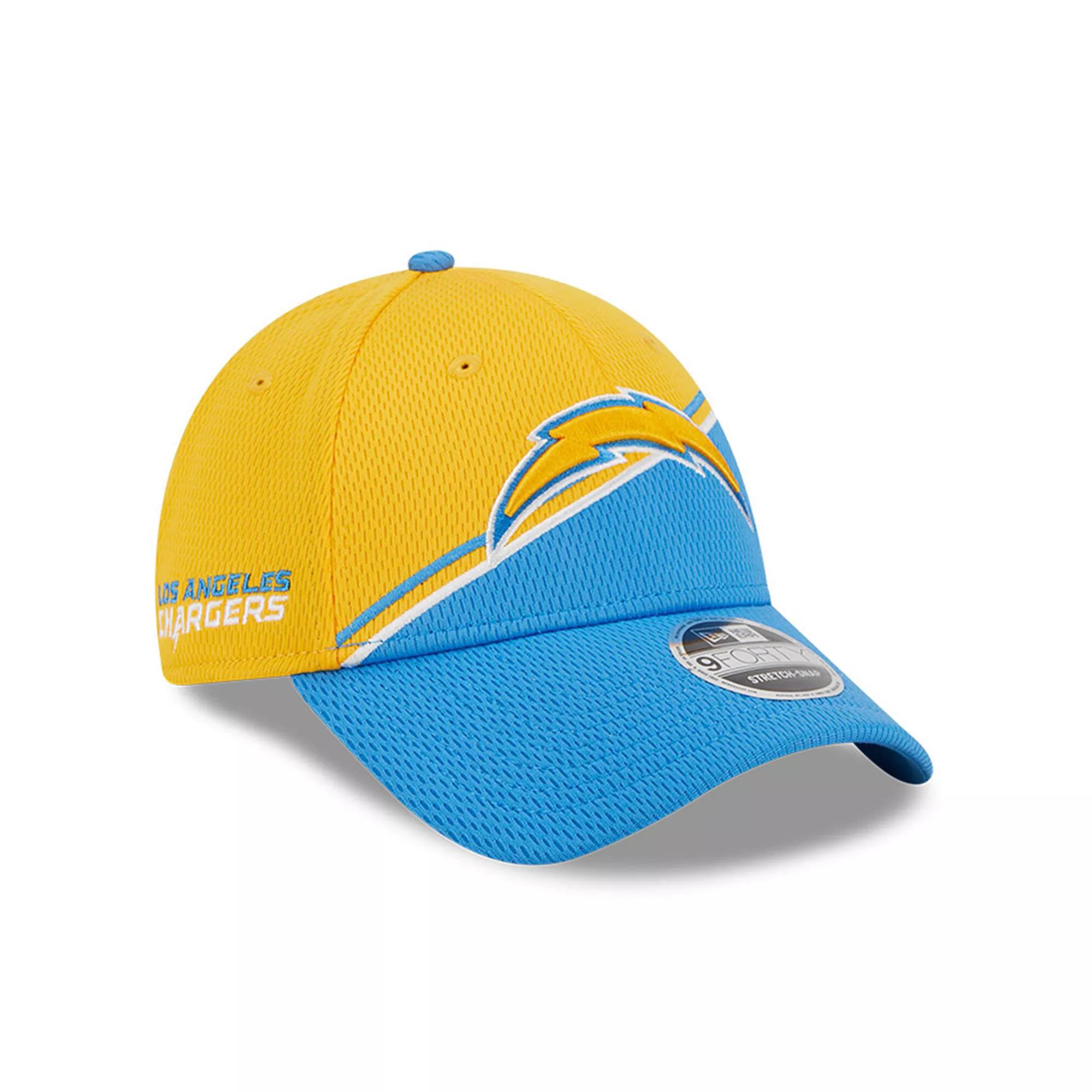 Men's New Era  Gold/Powder Blue Los Angeles Chargers 2023 Sideline 9FORTY Adjustable Hat Product Image